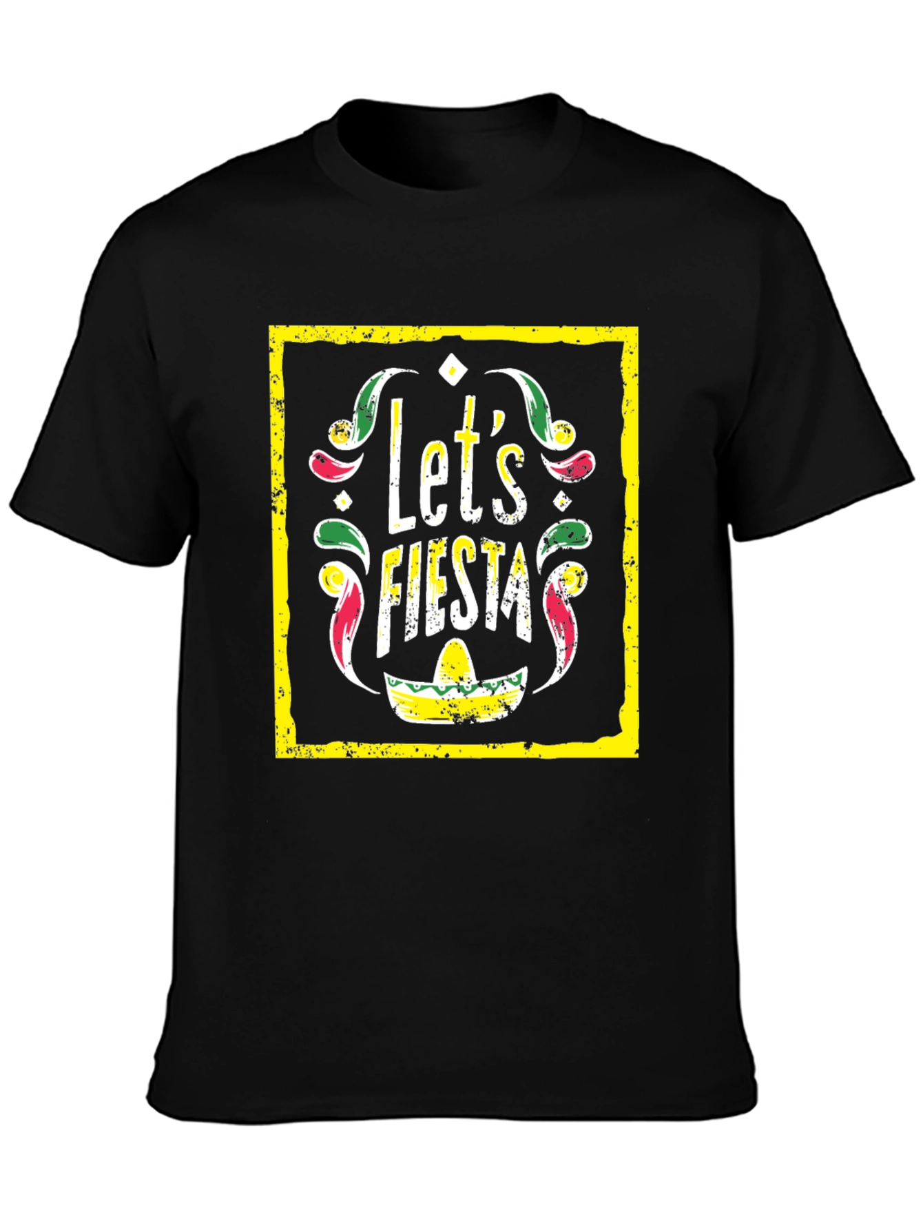 Lets Fiesta Graphic Tee - Black T-Shirt