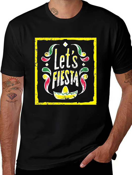 Lets Fiesta Graphic Tee - Black T-Shirt
