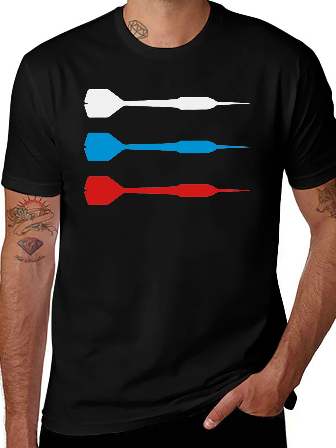 Dart T-Shirt - Red White and Blue Target Tee