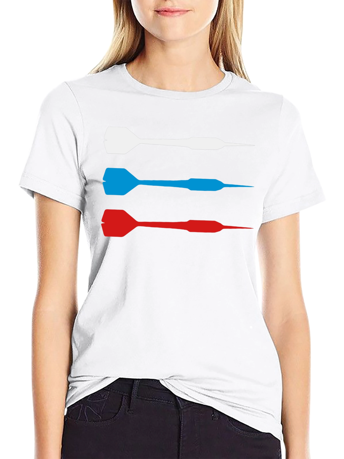 Dart T-Shirt - Red White and Blue Target Tee