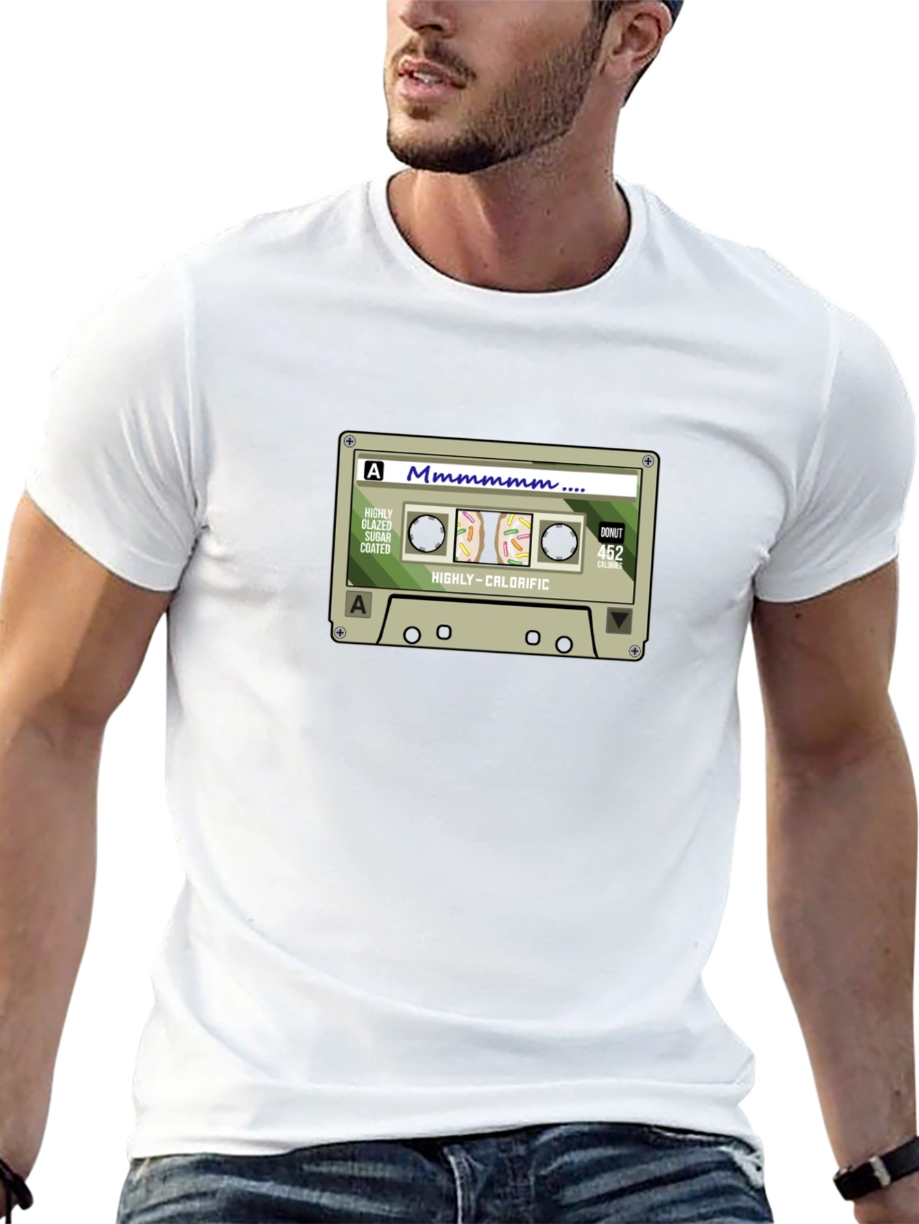 Mmmmmm Donut Cassette T-Shirt - Highly-Calorific