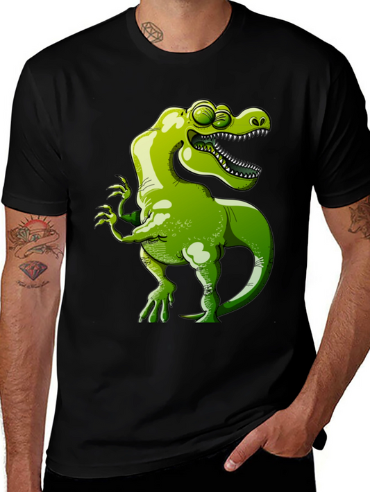 Cartoon Dinosaur Graphic Tee