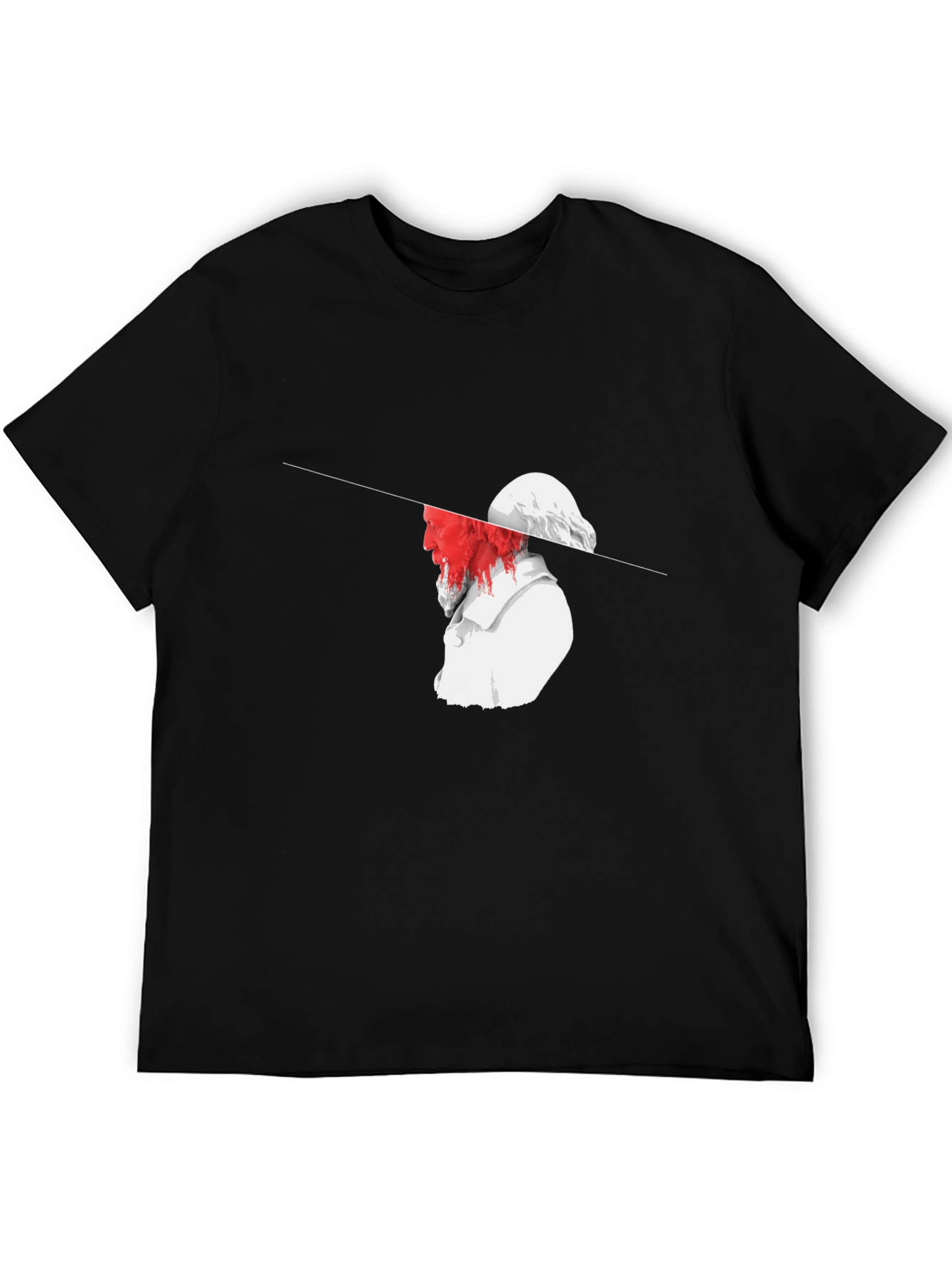 Abstract Statue Graphic T-Shirt