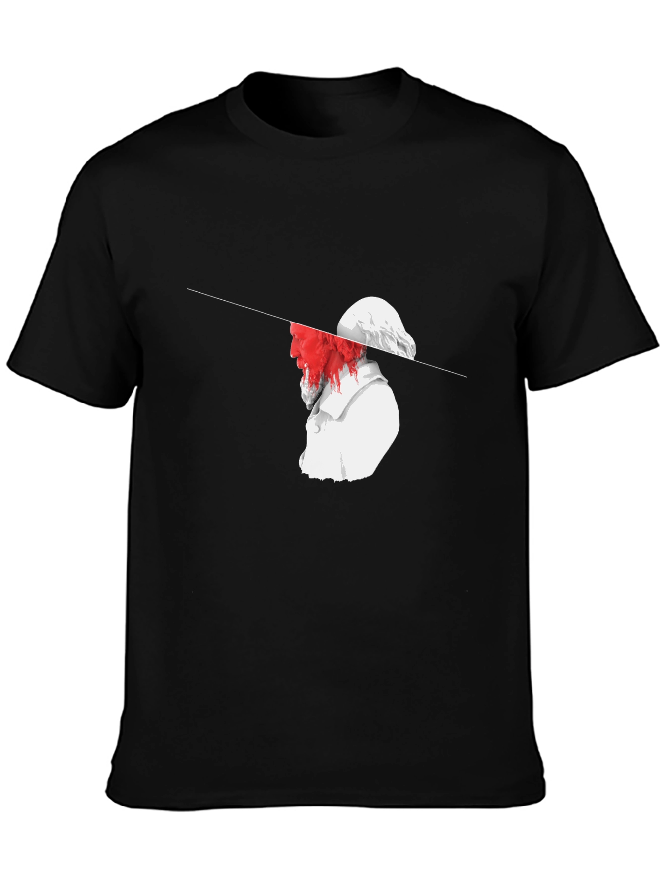 Abstract Statue Graphic T-Shirt