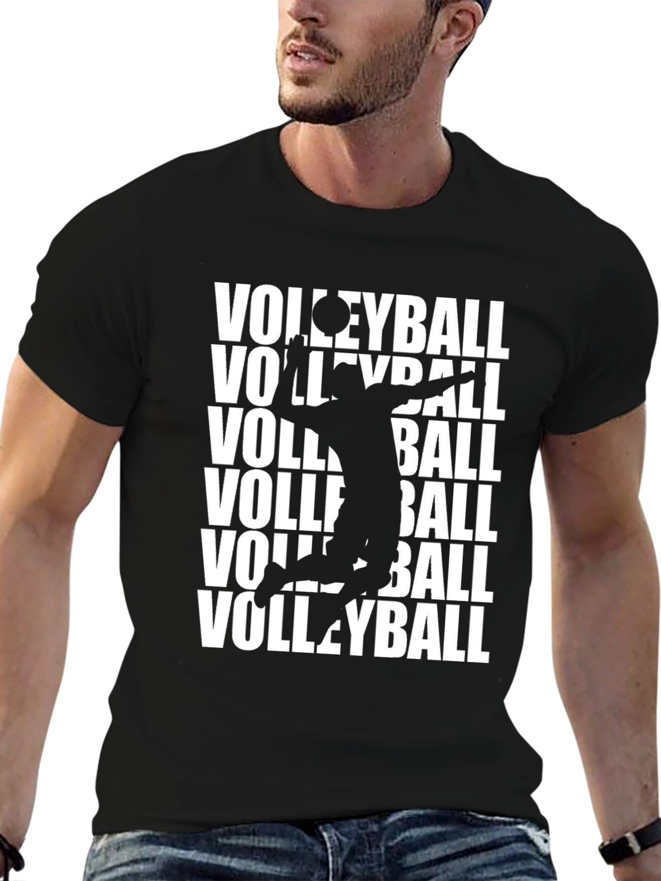 Volleyball Player Graphic Print T-Shirt