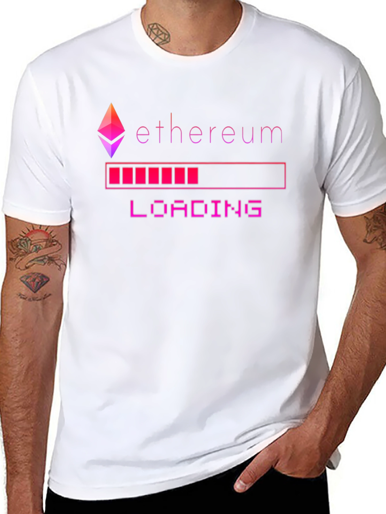 Ethereum Loading Black Graphic Tee