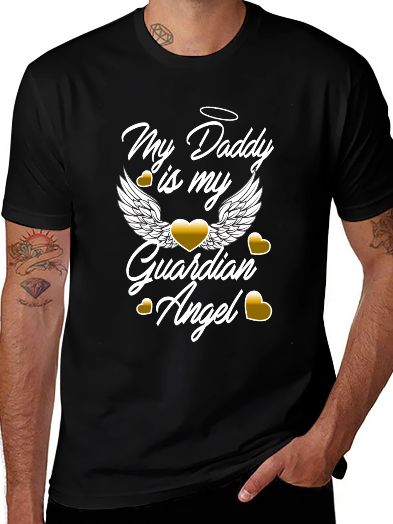My Daddy is My Guardian Angel Graphic T-Shirt