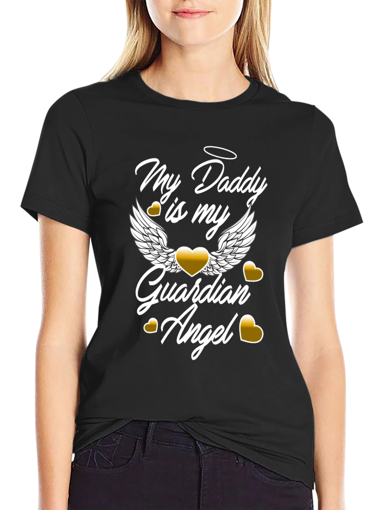 My Daddy is My Guardian Angel Graphic T-Shirt
