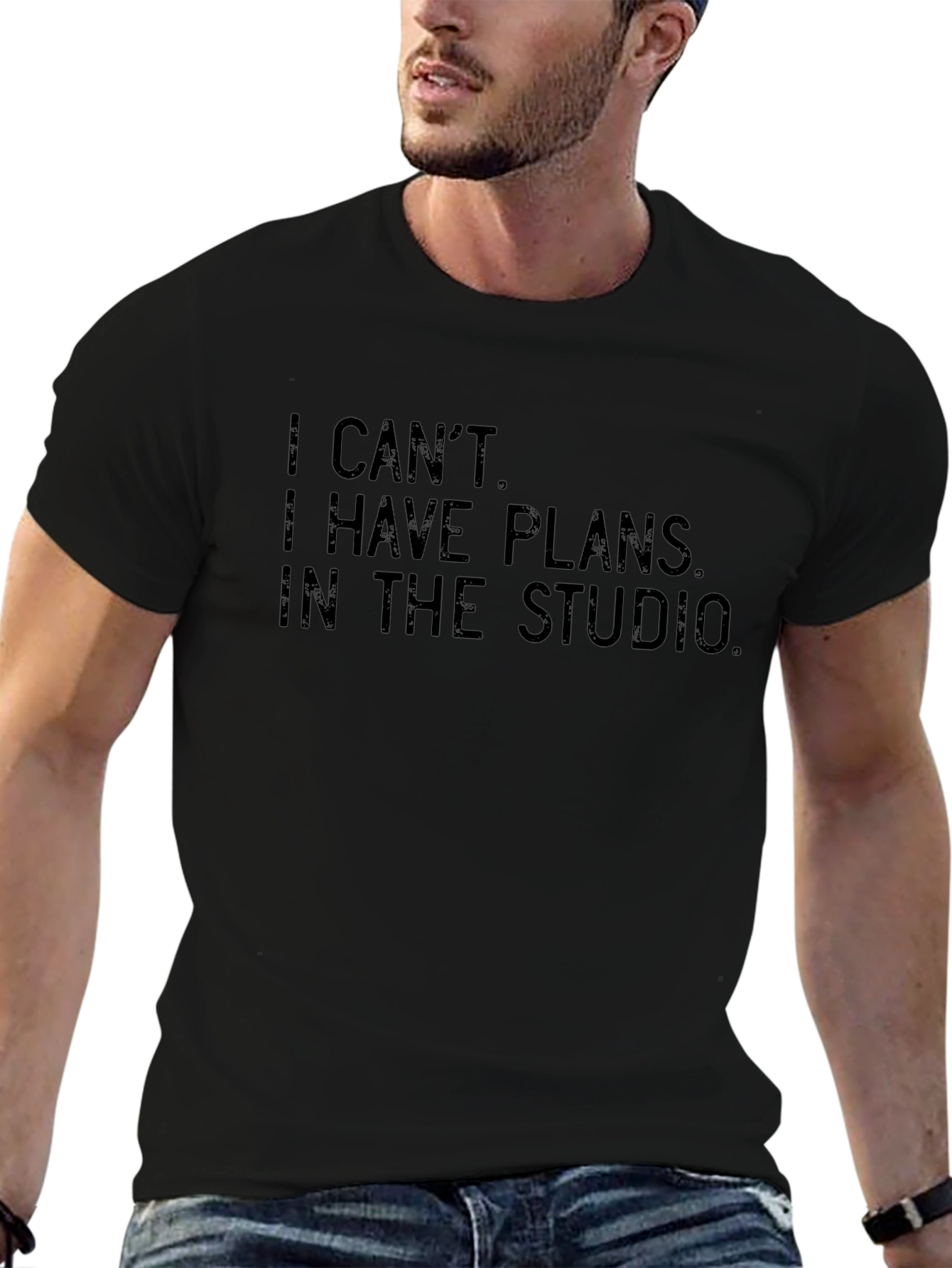 Studio Plans Graphic Tee - Soft Black T-Shirt