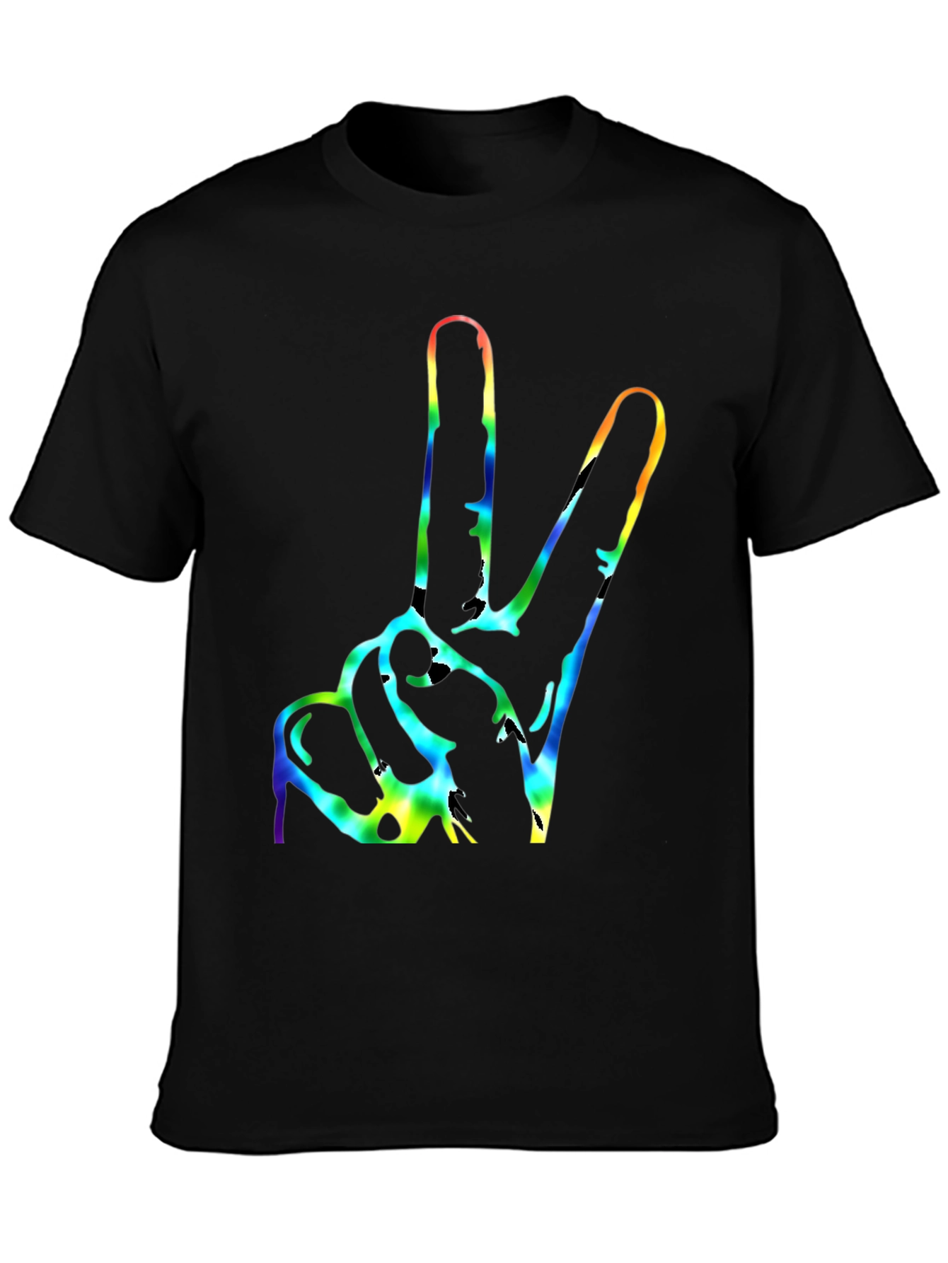 Peace Sign Tie Dye Graphic T-Shirt