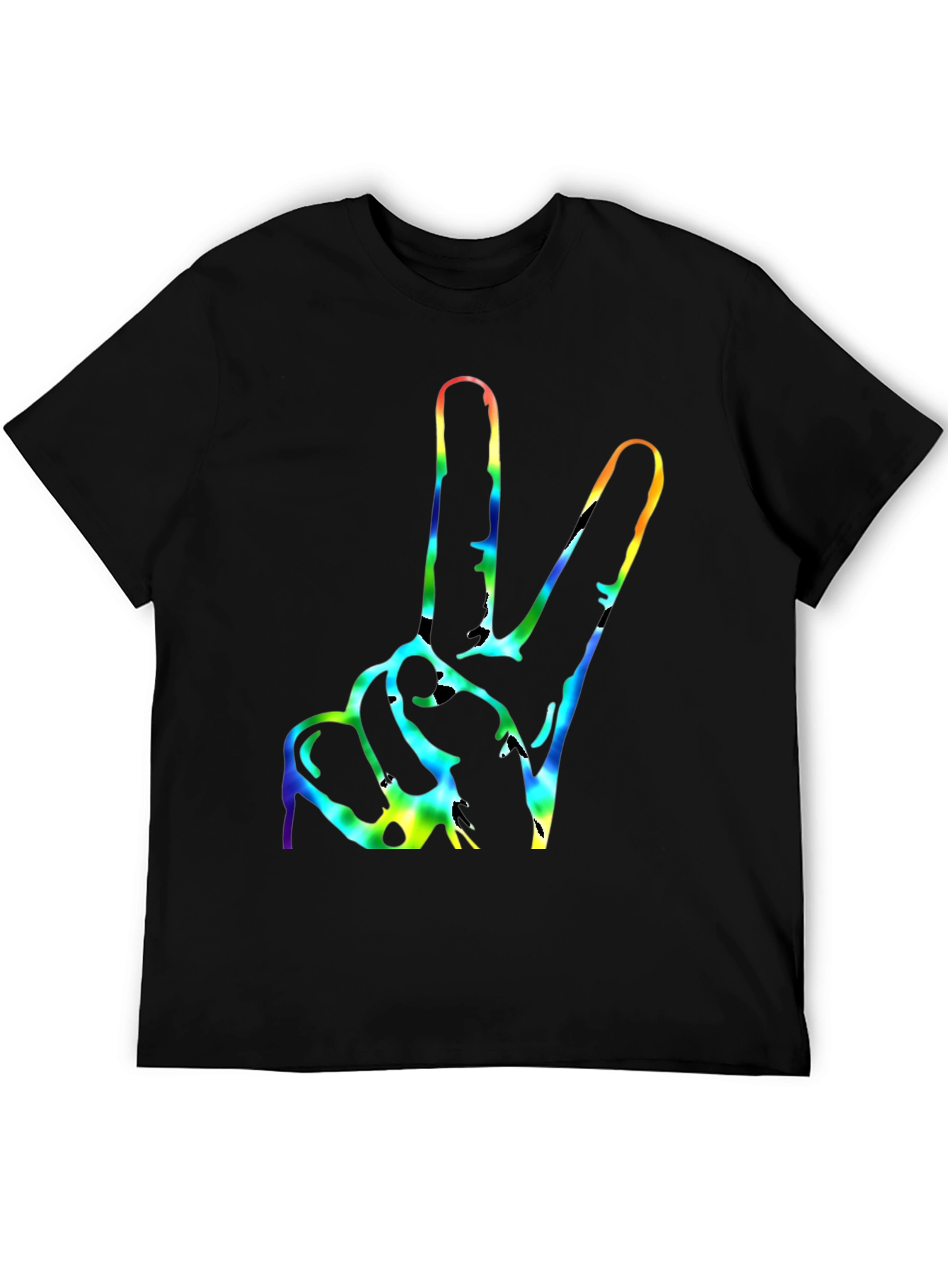 Peace Sign Tie Dye Graphic T-Shirt