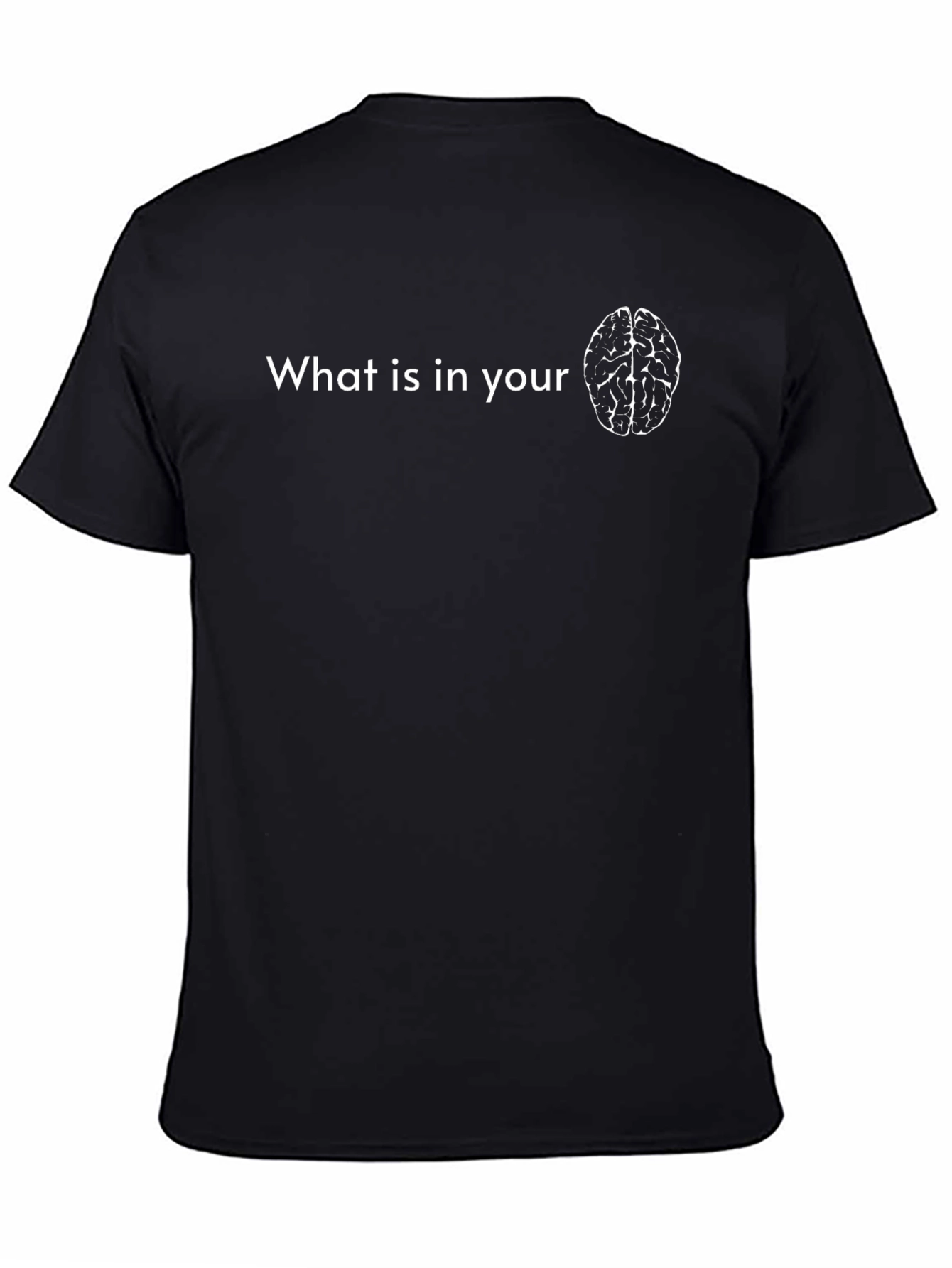 Whats In Your Brain? Graphic Tee - Black