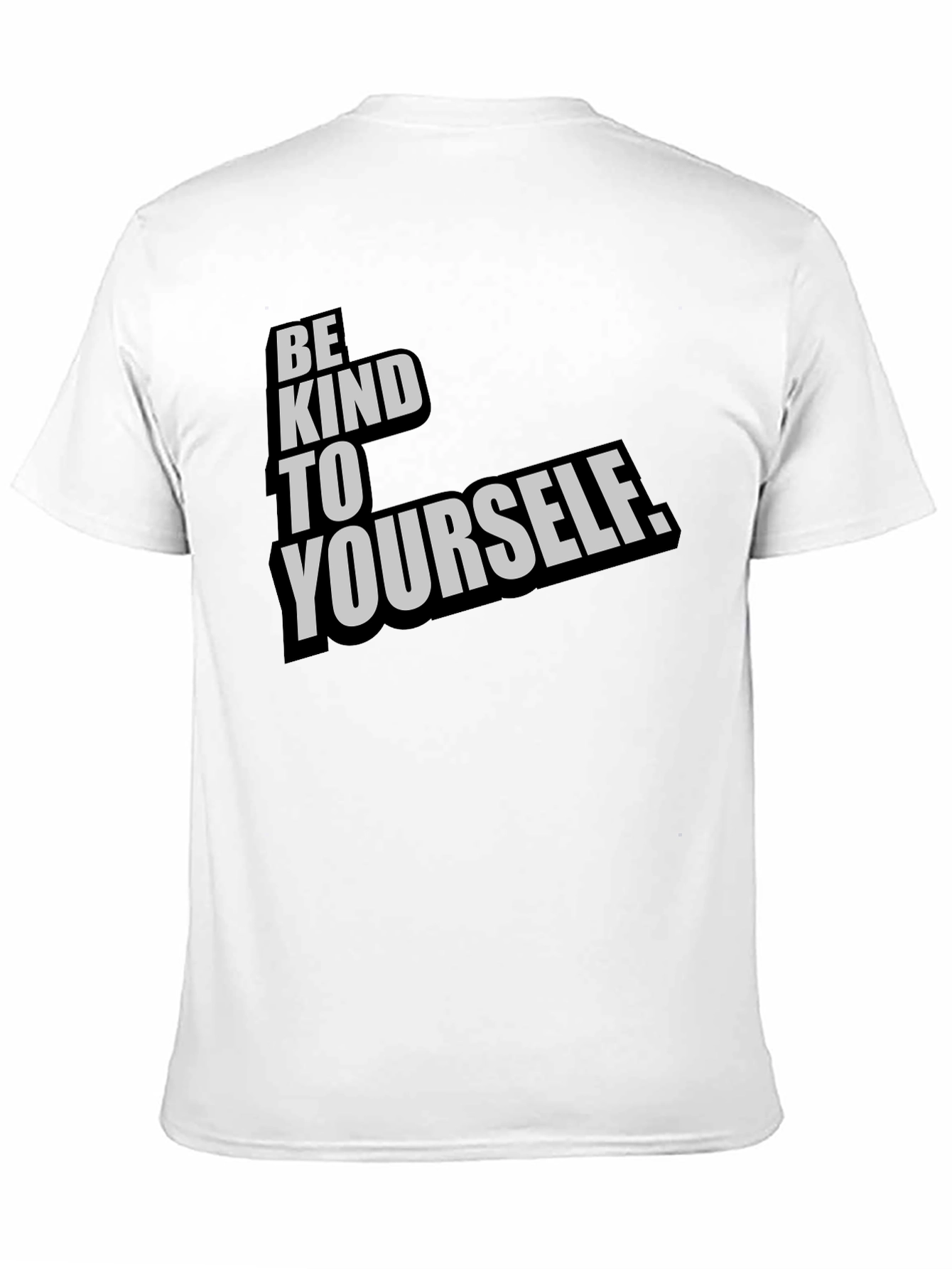 Be Kind To Yourself T-Shirt - Black Crew Neck