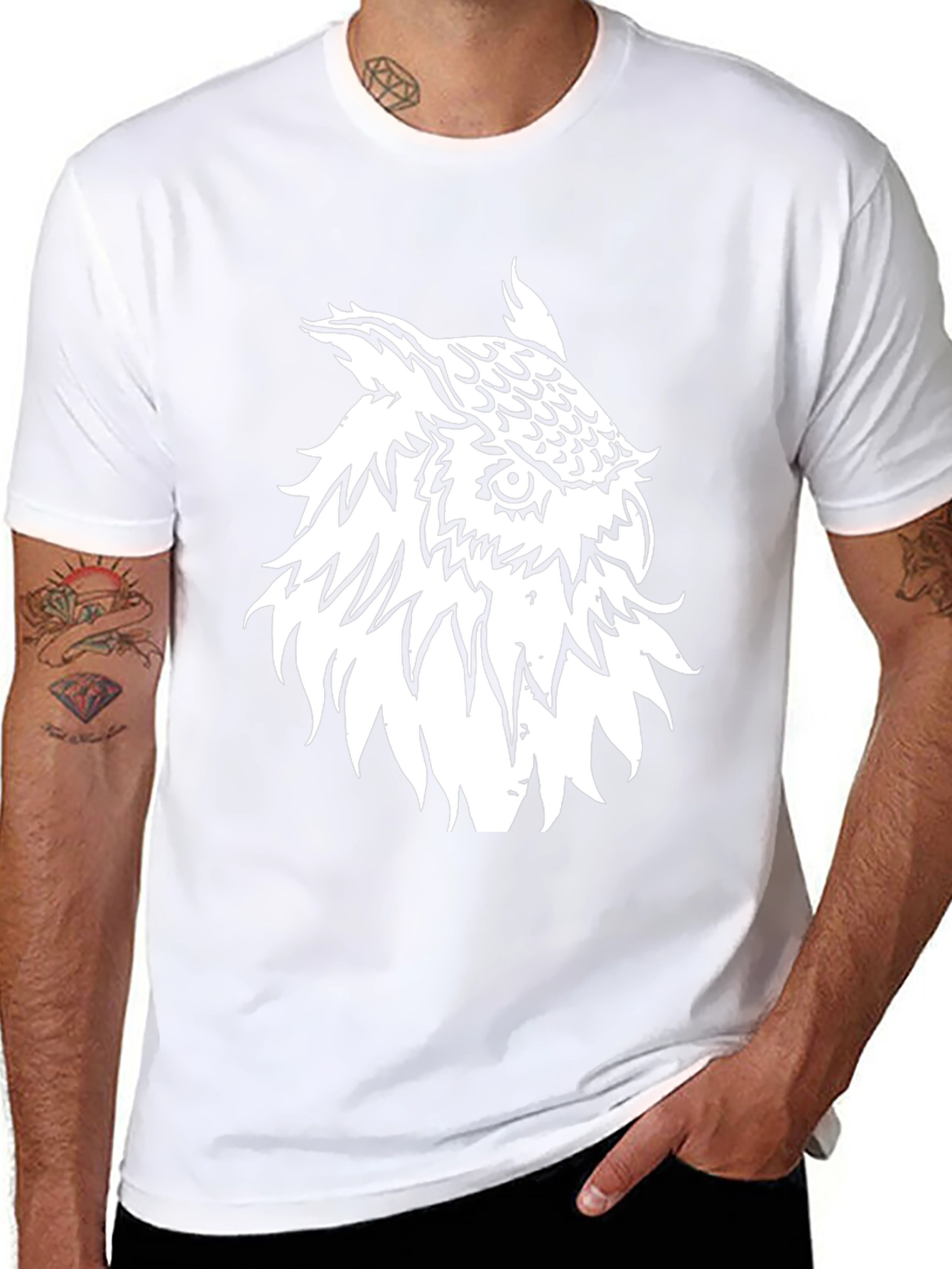 Cool Owl Graphic Black T-Shirt