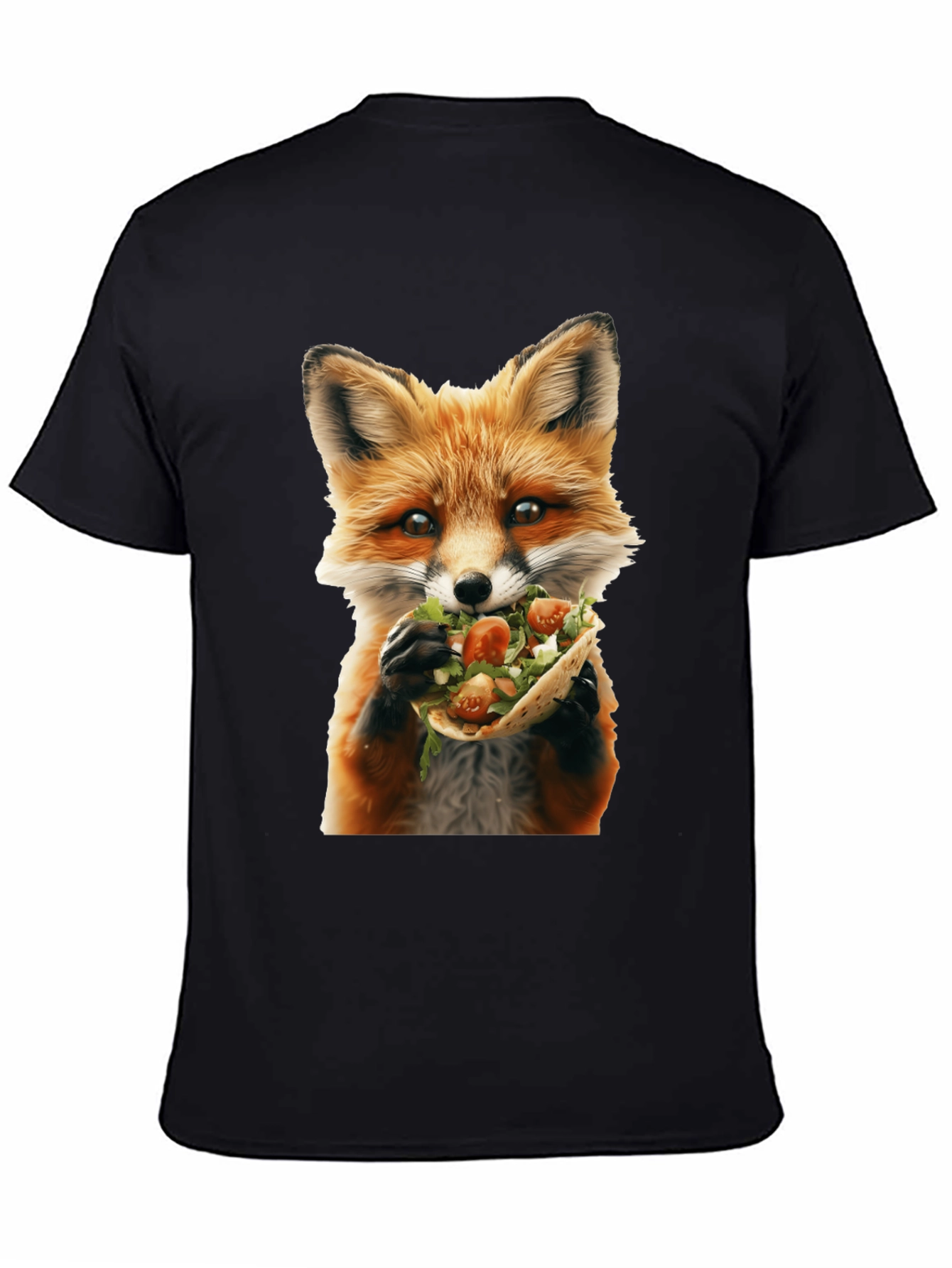 Fox Eating Taco Graphic T-Shirt