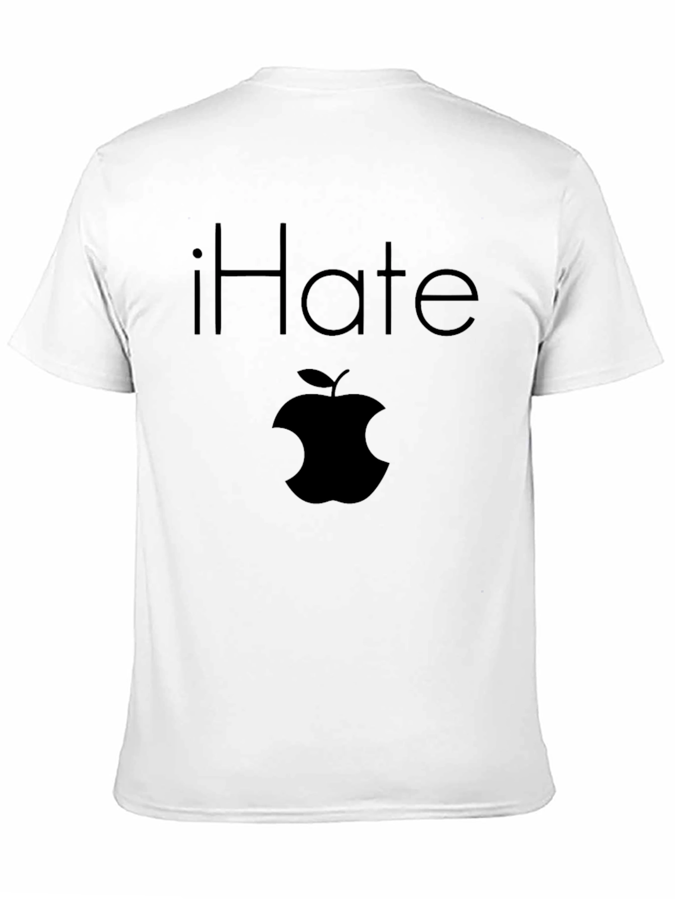 iHate Apple T-Shirt - Black Anti-Fan Tee
