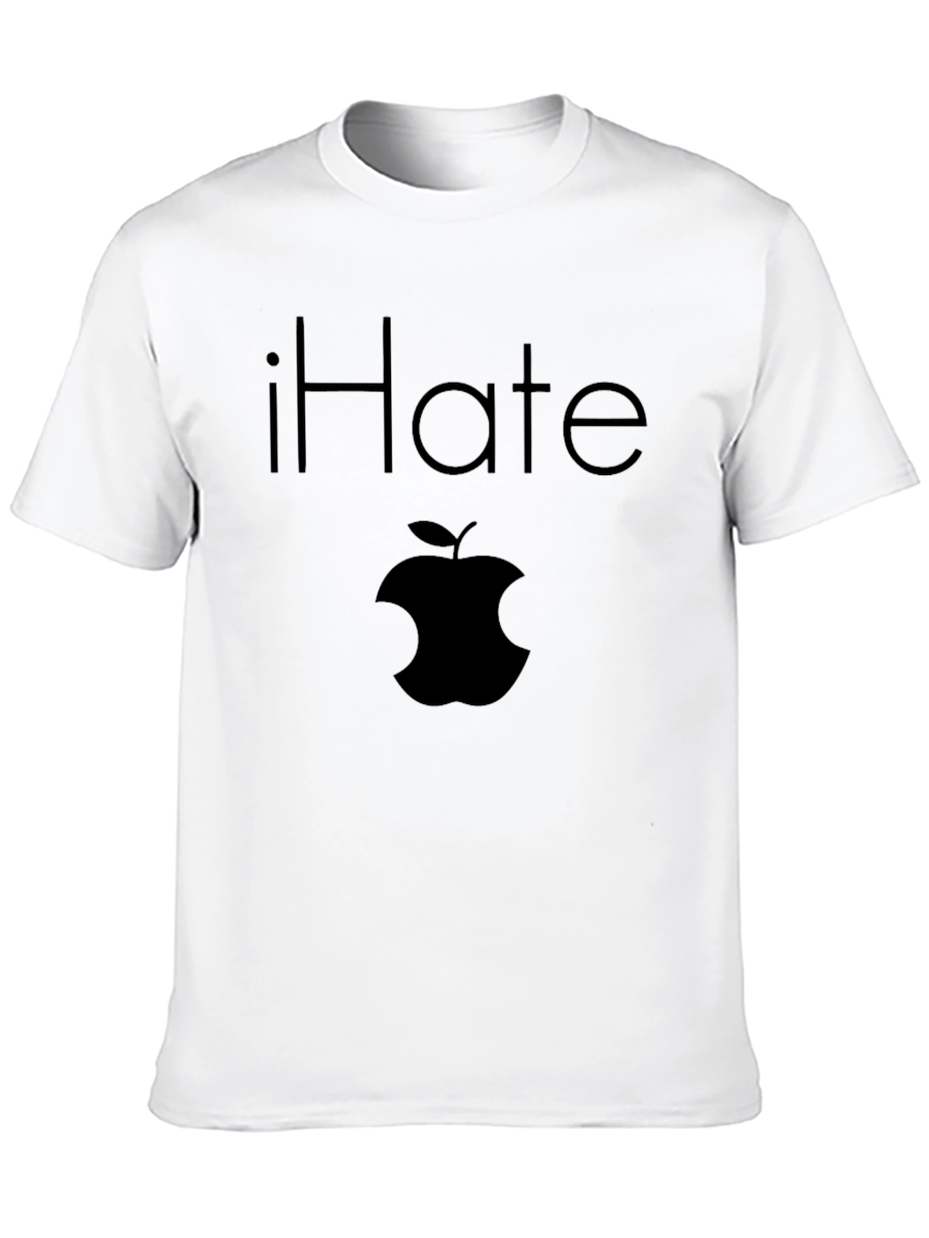 iHate Apple T-Shirt - Black Anti-Fan Tee