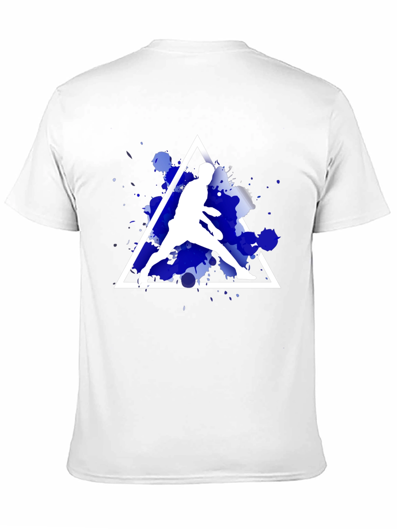 Abstract Sportsman Graphic Tee - Stylish Casual Wear