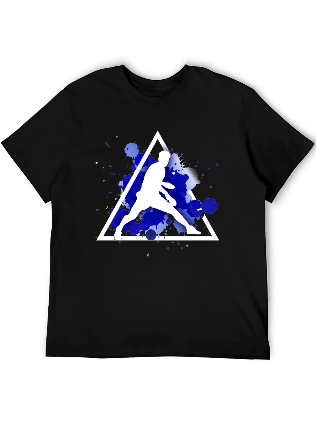 Abstract Sportsman Graphic Tee - Stylish Casual Wear