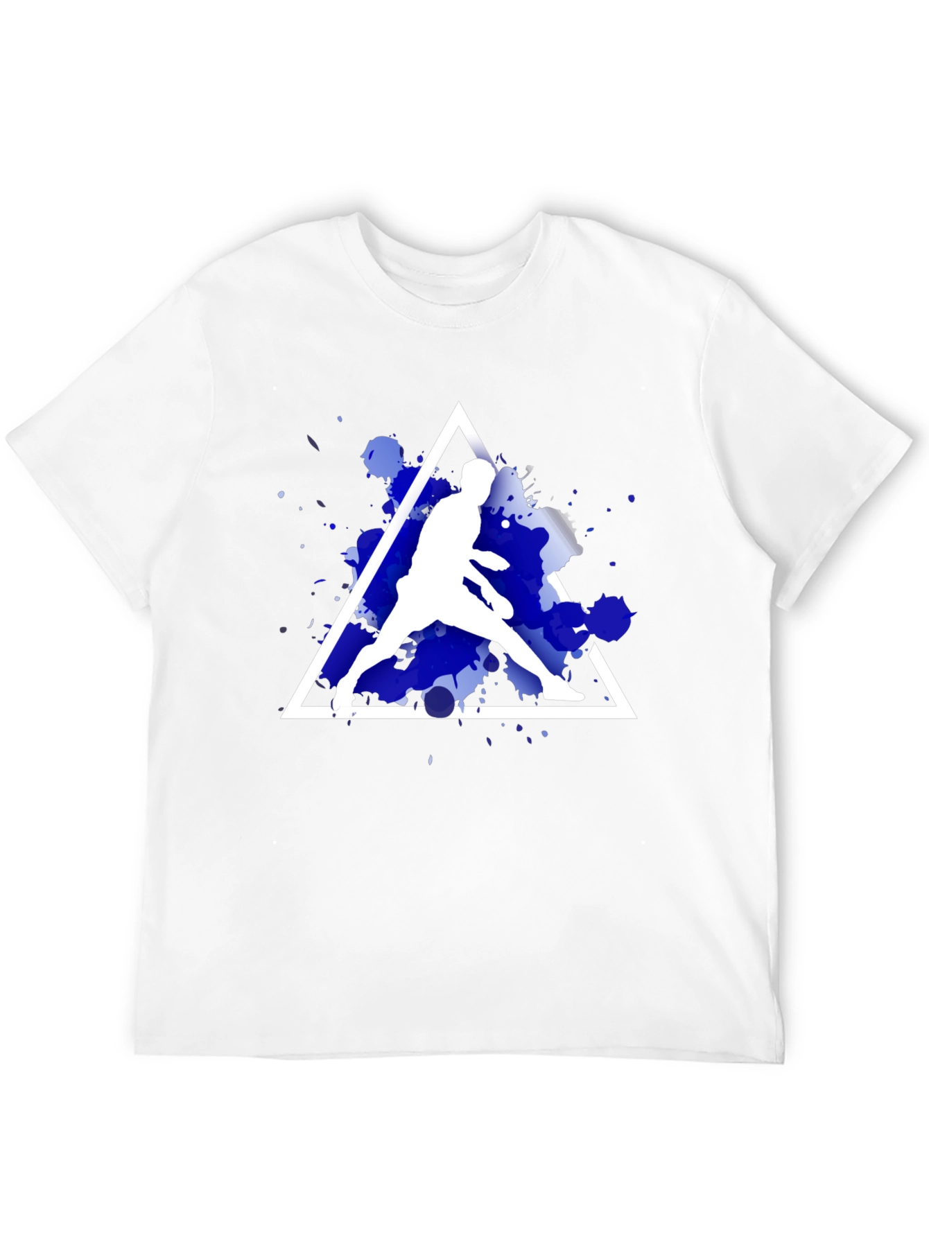 Abstract Sportsman Graphic Tee - Stylish Casual Wear