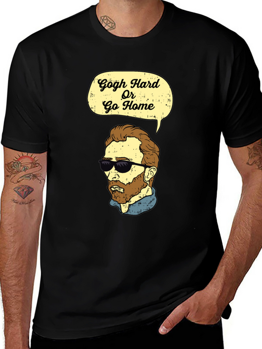 Gogh Hard Or Go Home Graphic T-Shirt
