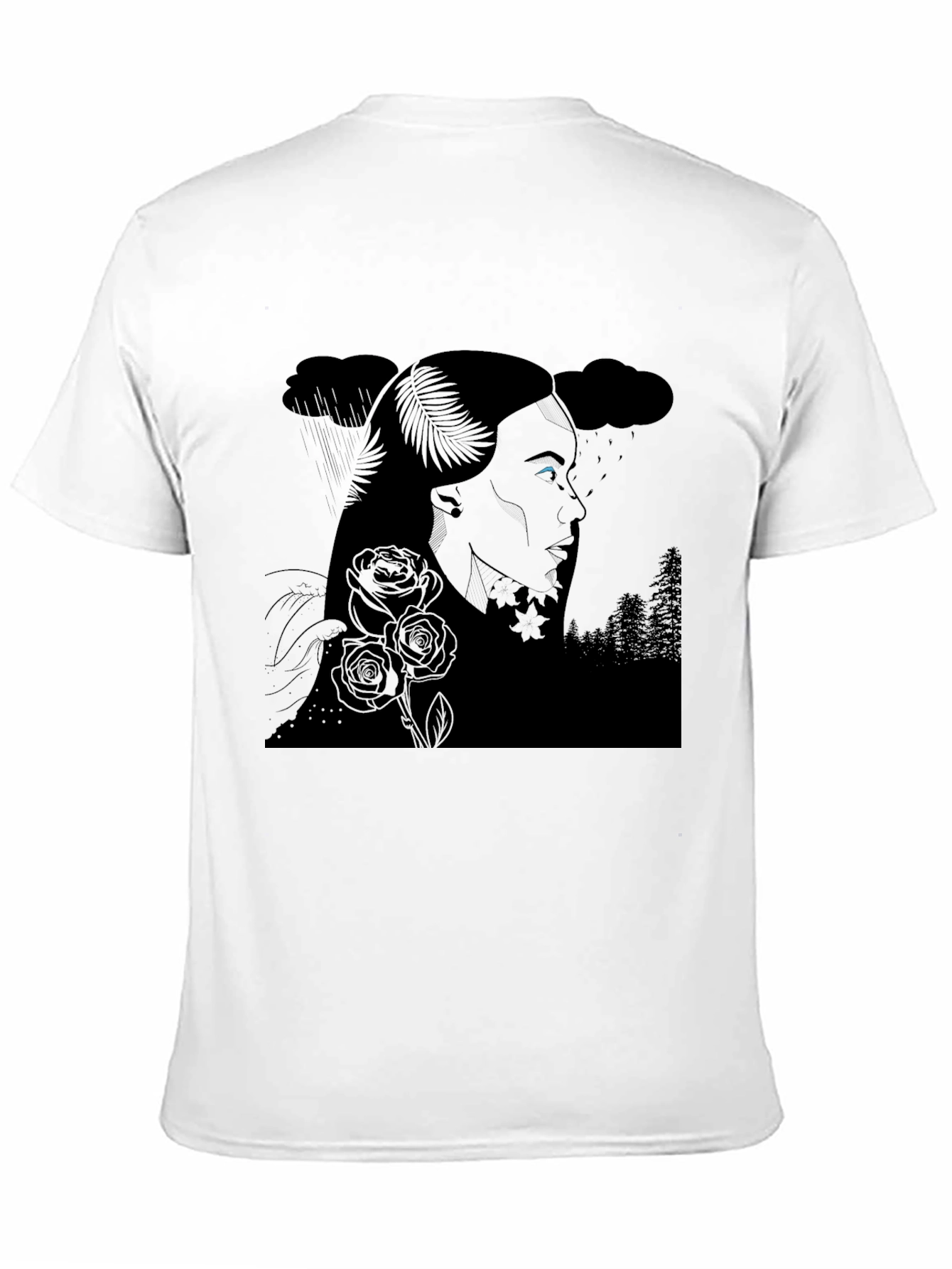 Ethereal Woman Graphic Tee - Black