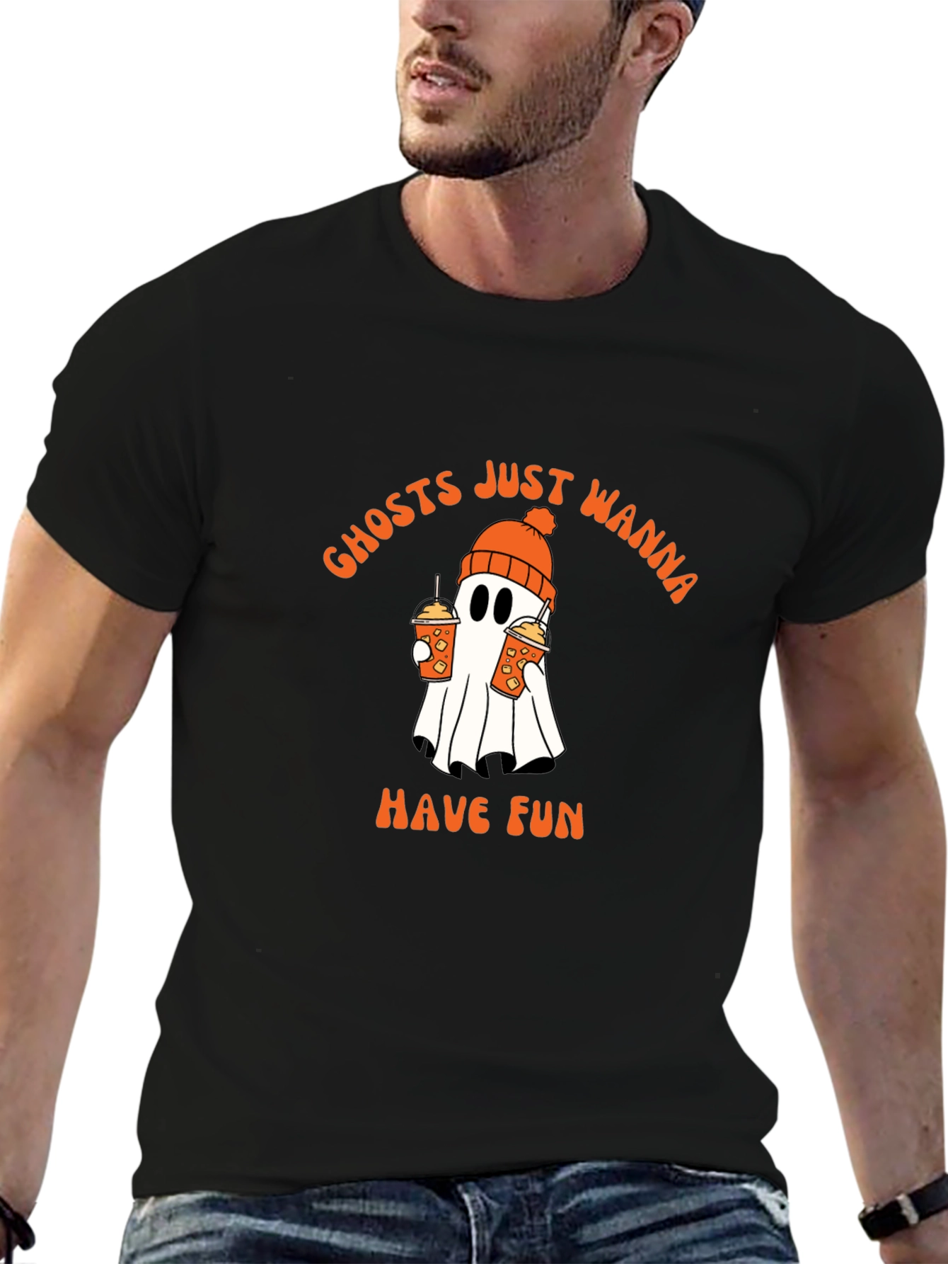 Ghost Wanna Have Fun Graphic Tee