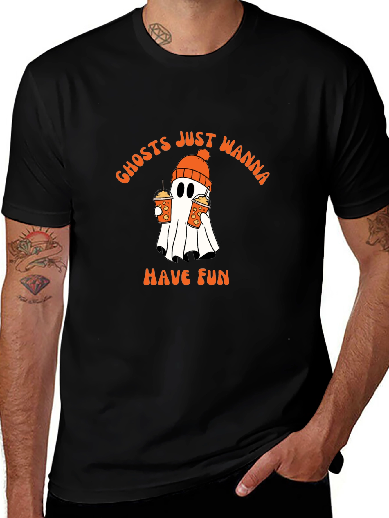Ghost Wanna Have Fun Graphic Tee