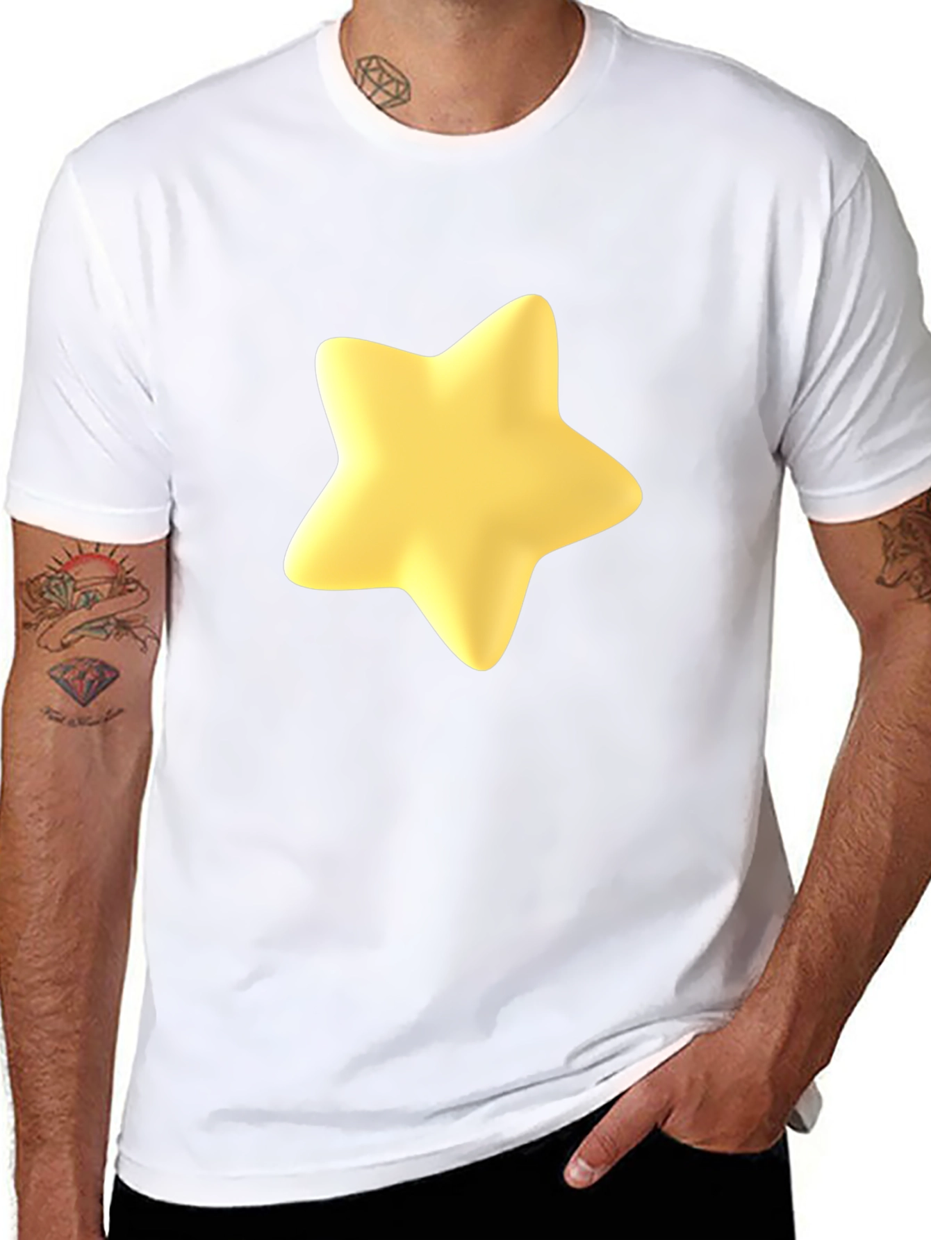Star Graphic Black Tee