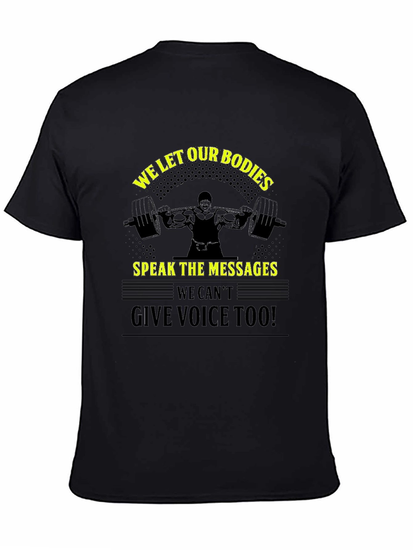 Motivational Gym Black T-Shirt