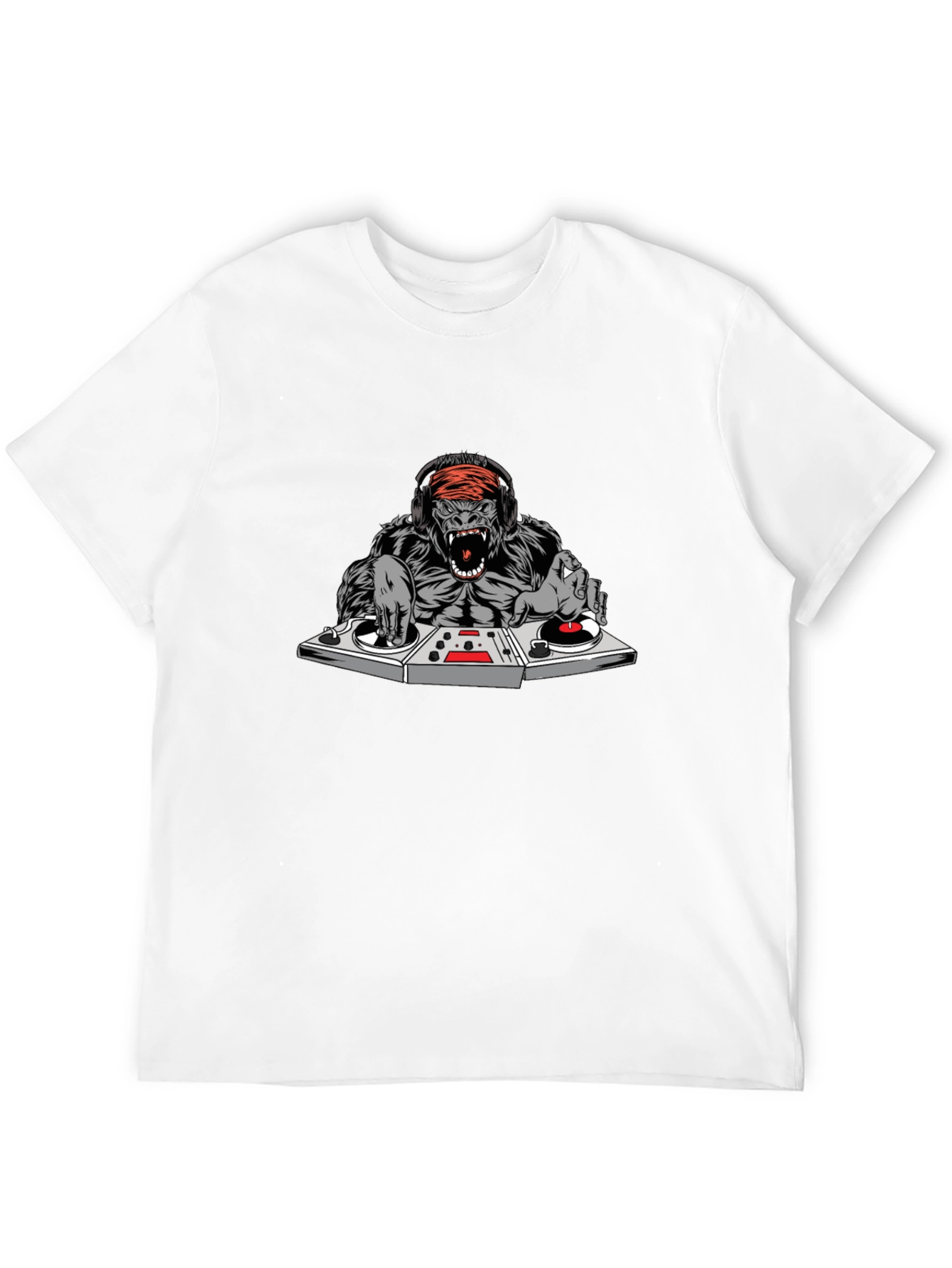 DJ Gorilla Graphic T-Shirt - Black