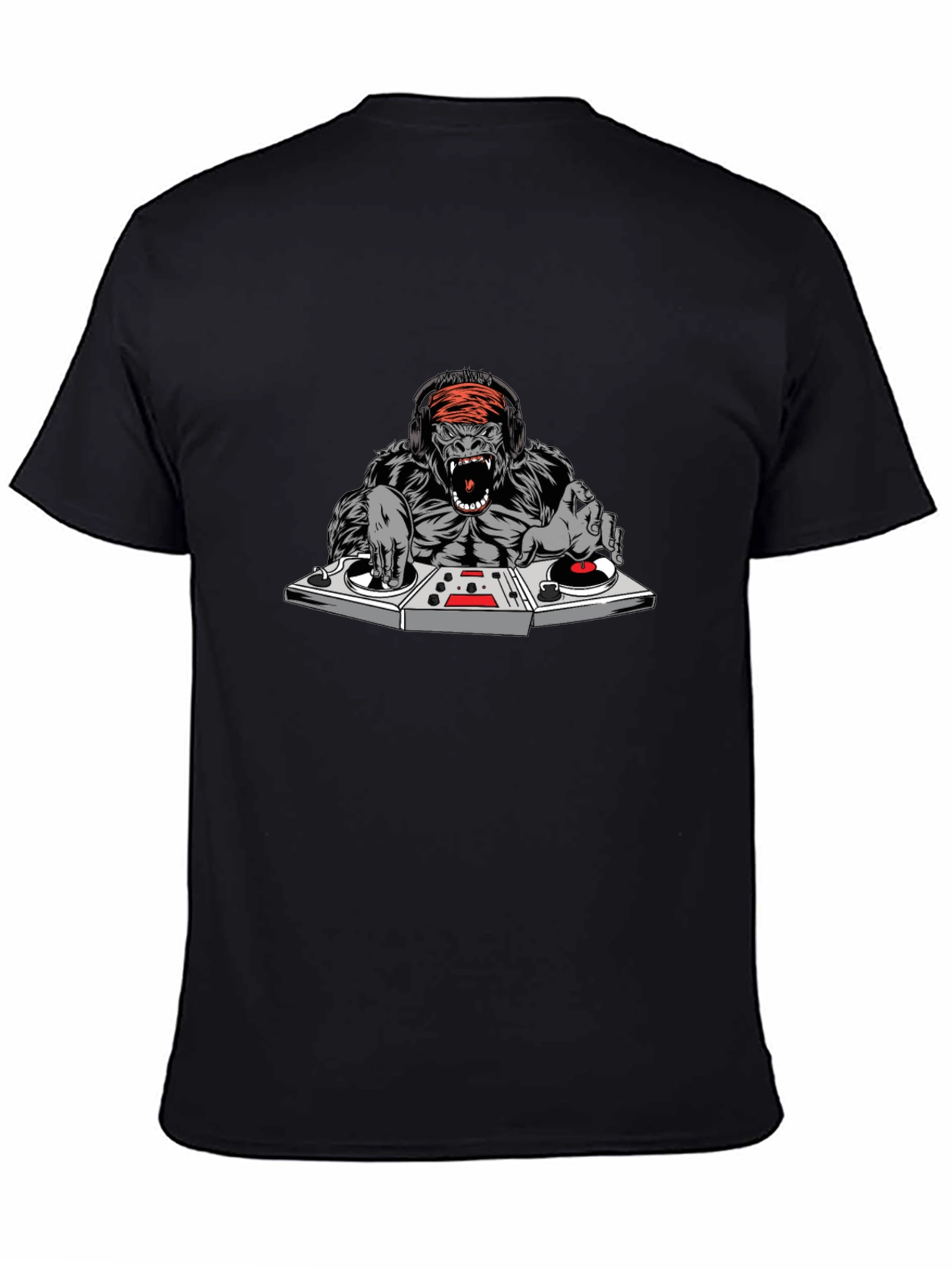 DJ Gorilla Graphic T-Shirt - Black
