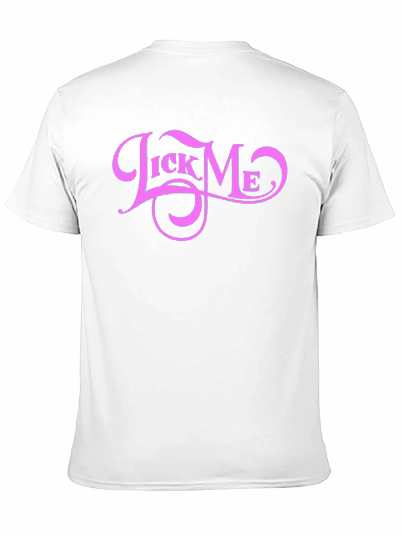 Lick Me Pink Graphic Black Tee Shirt