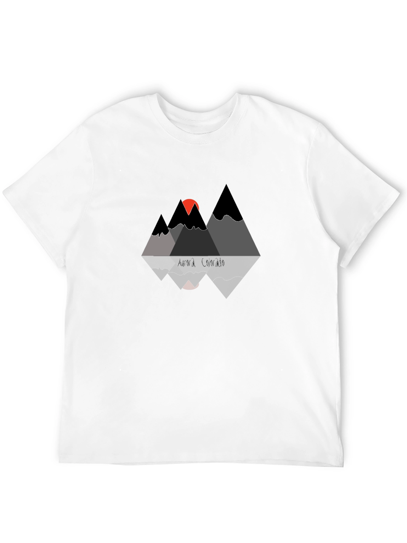 Mountain Sunset Graphic T-Shirt - Black