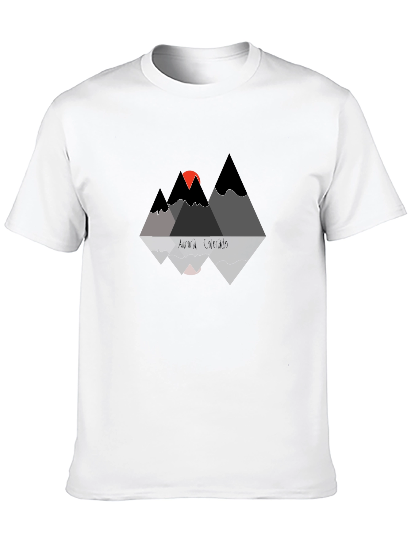 Mountain Sunset Graphic T-Shirt - Black