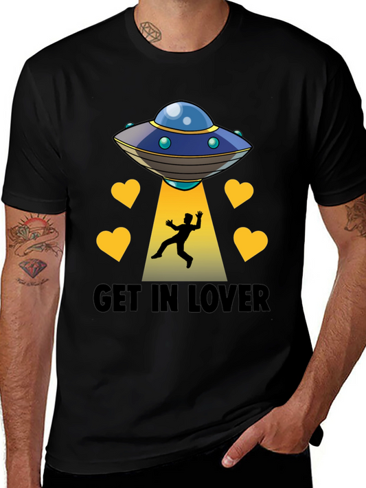 Get In Lover UFO Abduction Graphic Tee