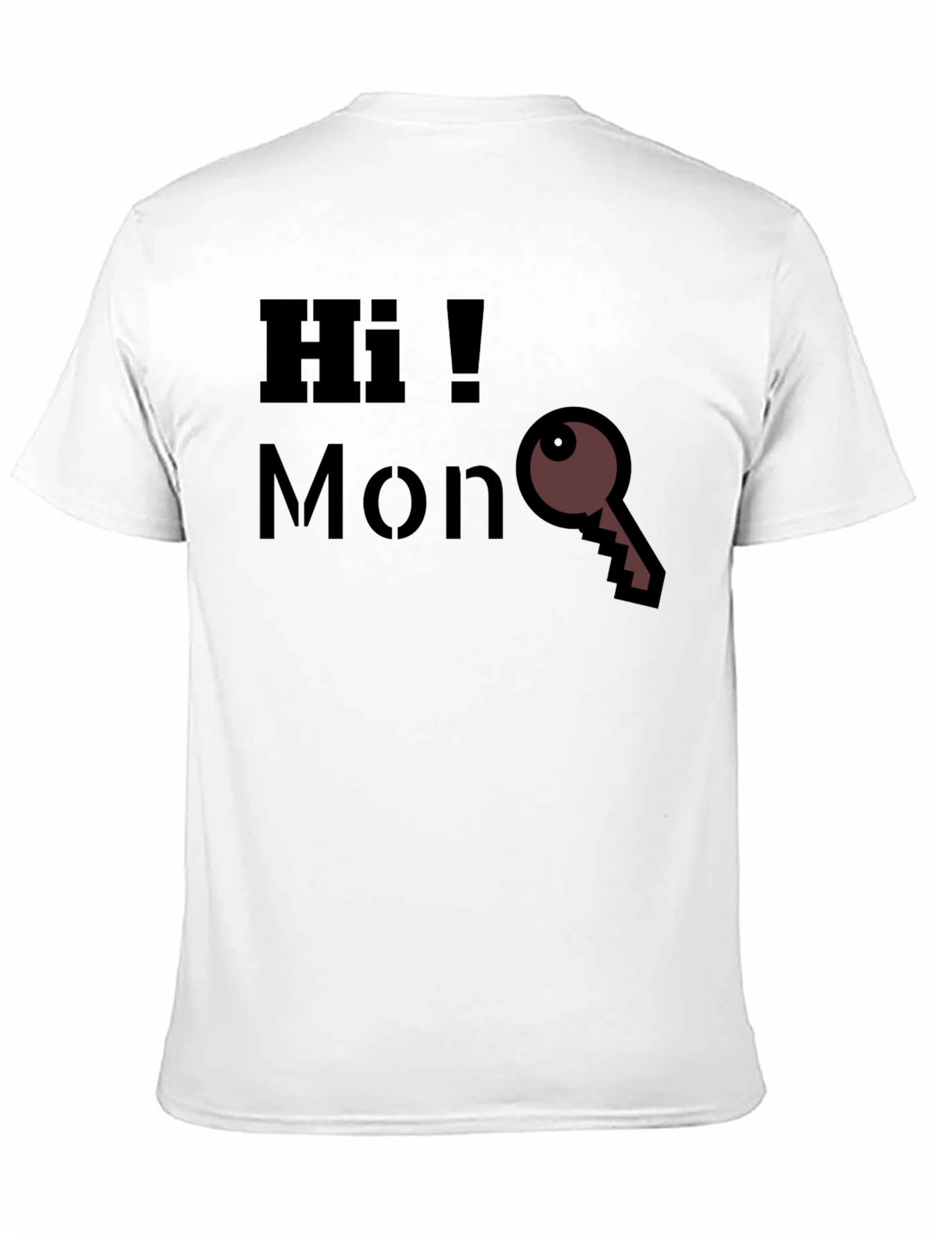 Hi MonKey Graphic T-Shirt - Casual Black Tee