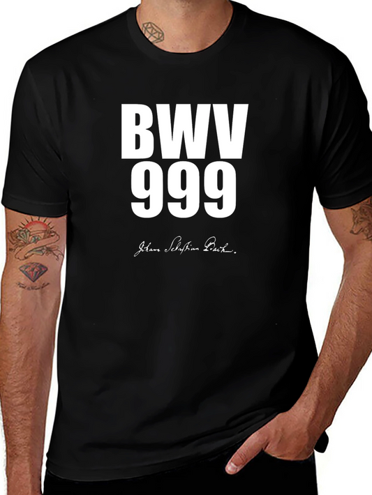 BWV 999 Johann Sebastian Bach Black T-Shirt