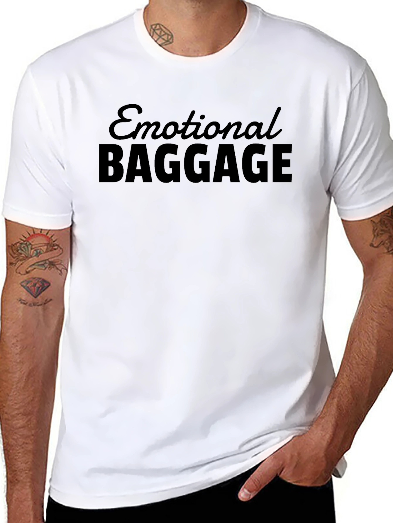 Emotional Baggage Graphic Tee - Black