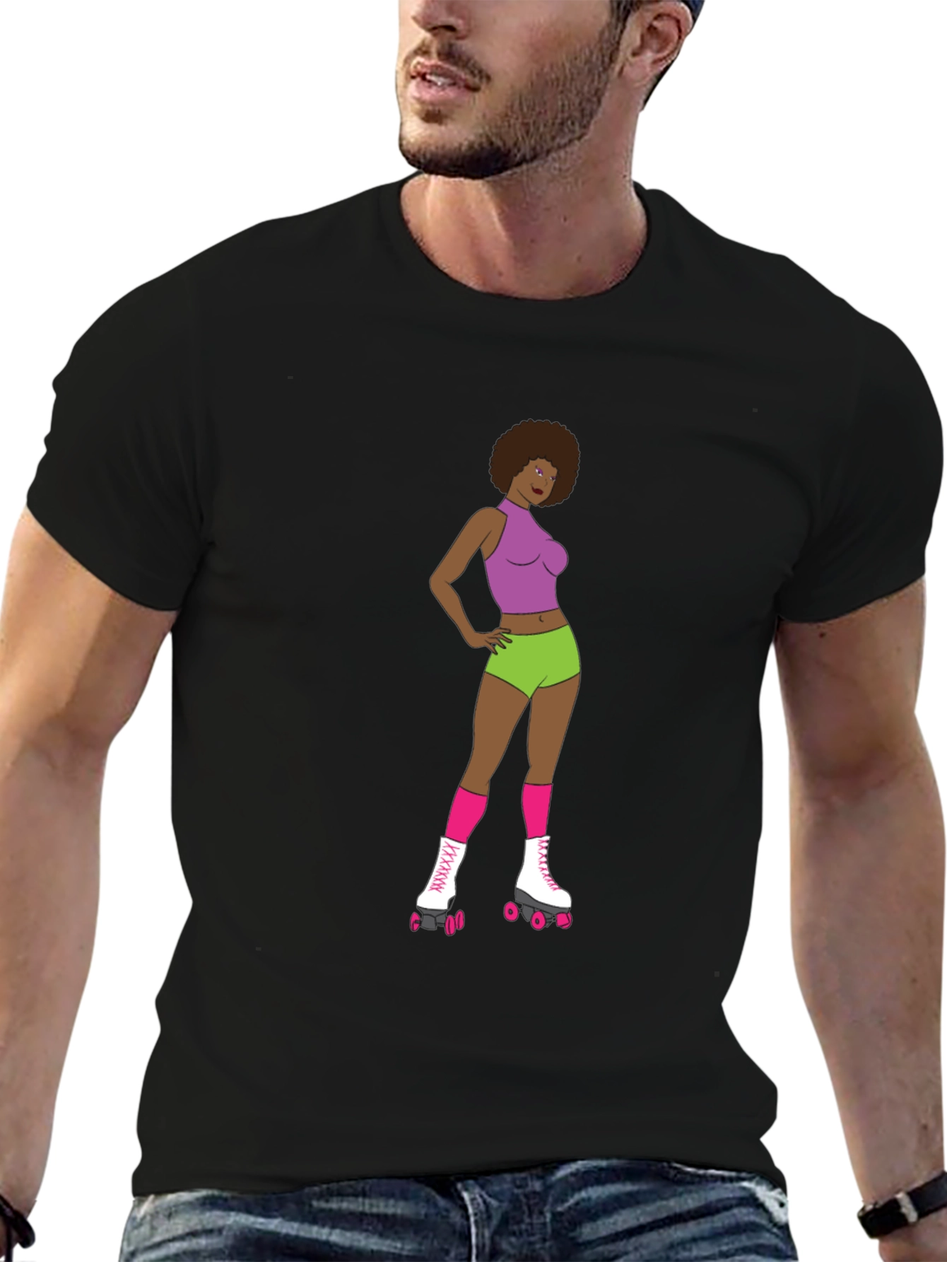 Retro Roller Girl T-Shirt