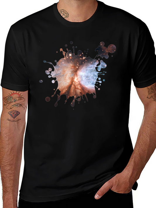 Galaxy Splash Black T-Shirt