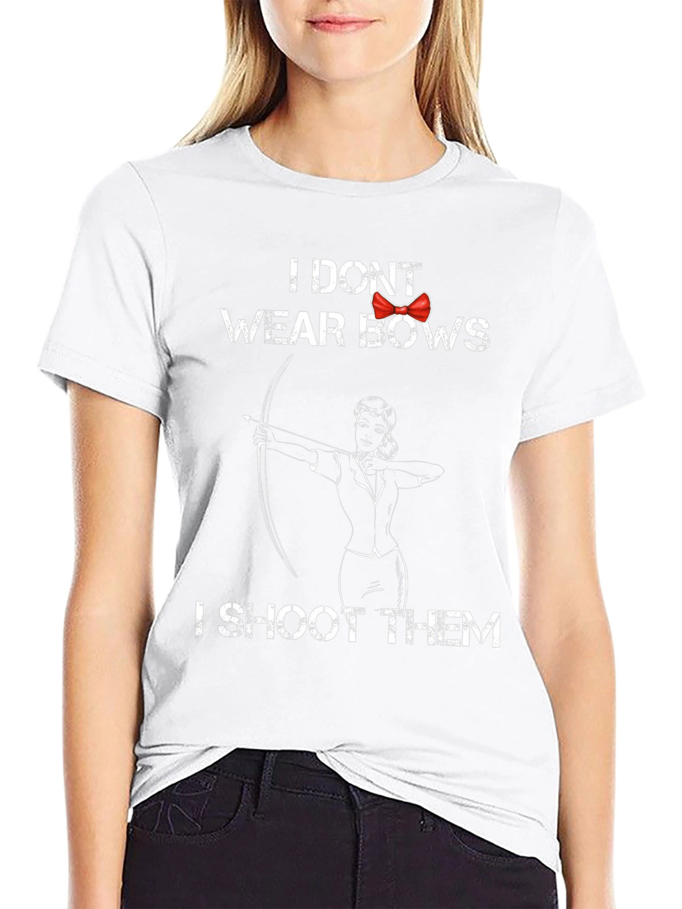 Archer Girl T-Shirt - I Dont Wear Bows