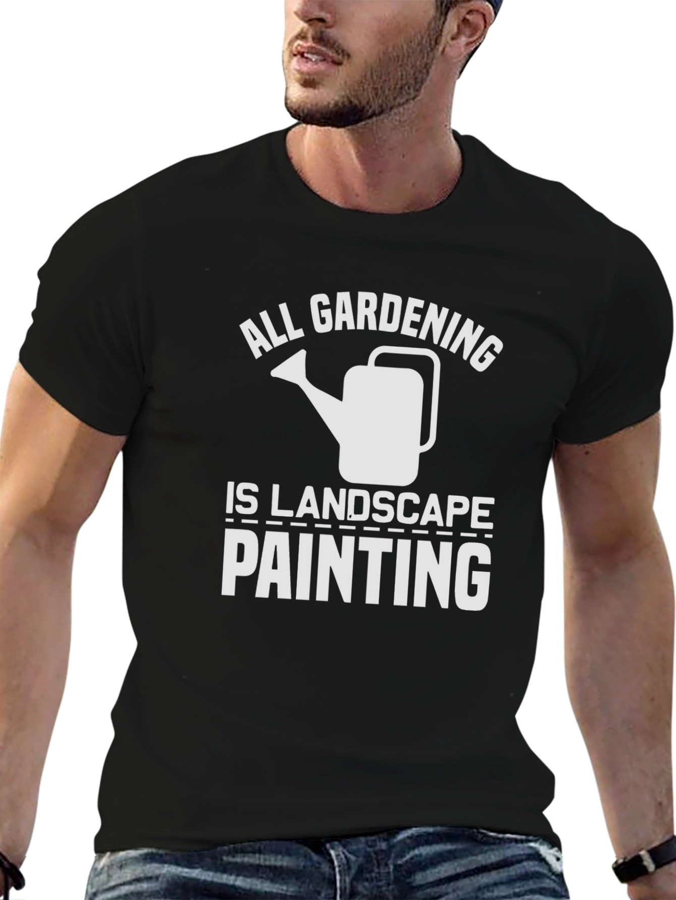 Gardening Landscape Painting Graphic Tee