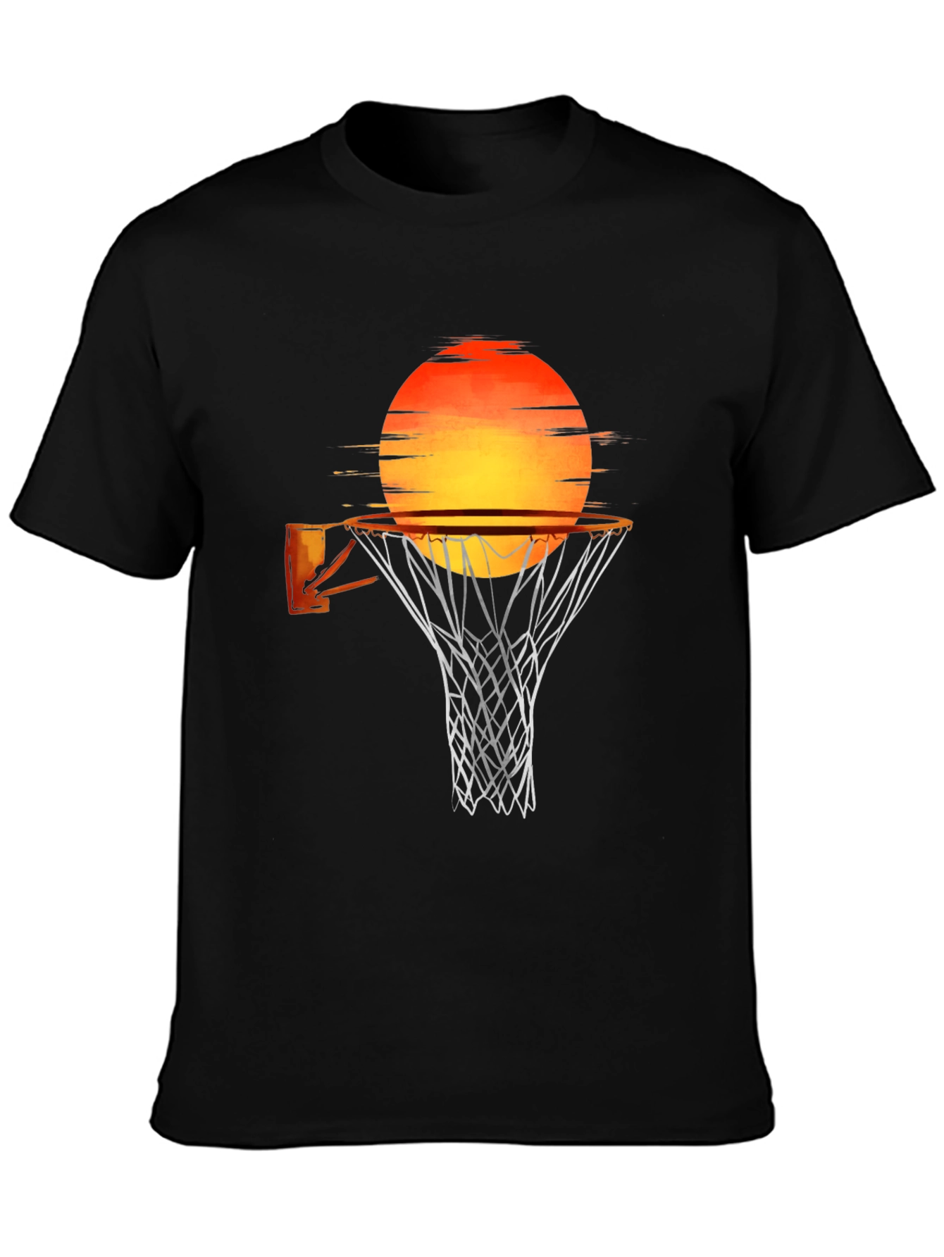 Sunset Basketball T-Shirt - Black