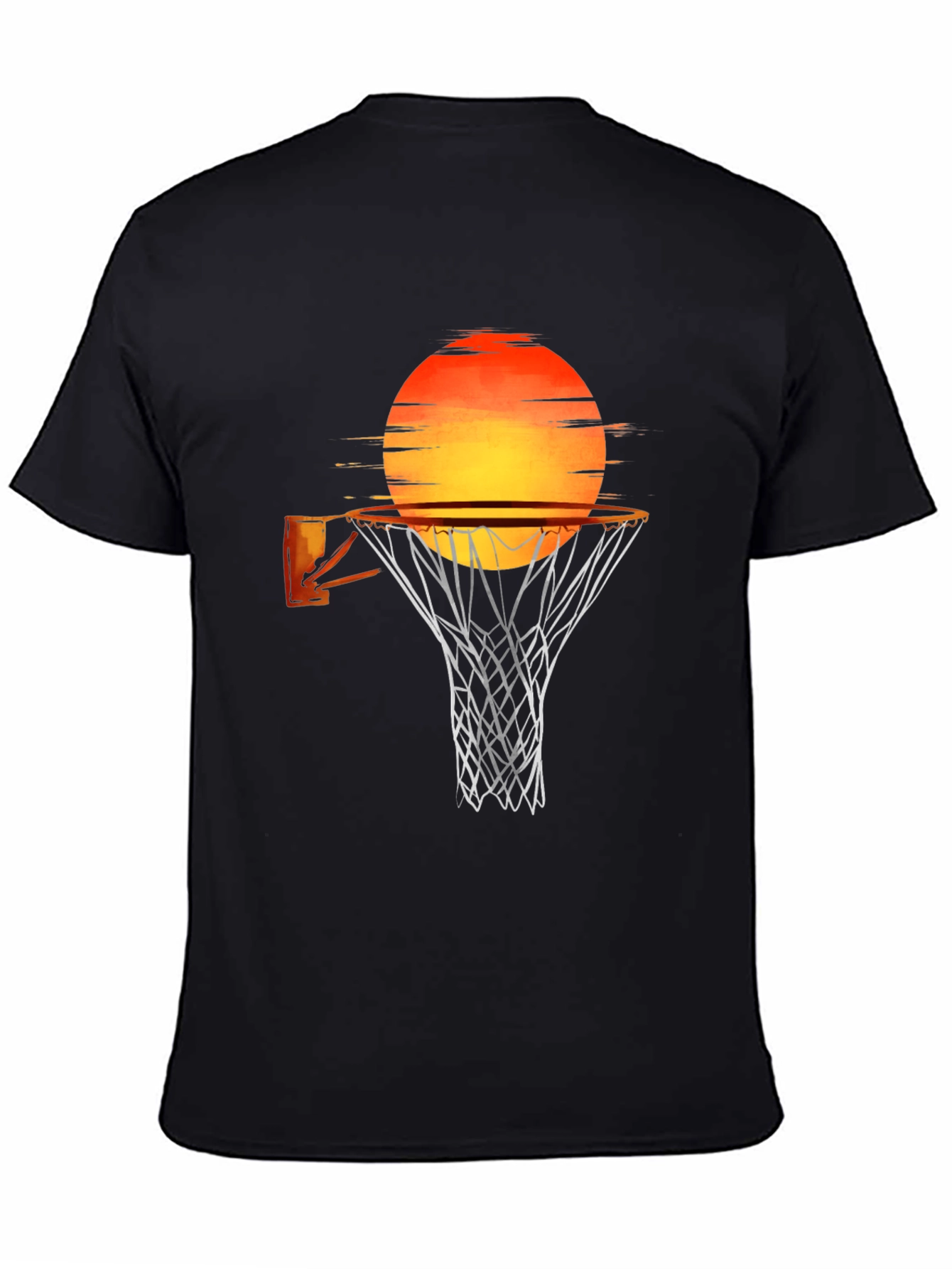 Sunset Basketball T-Shirt - Black