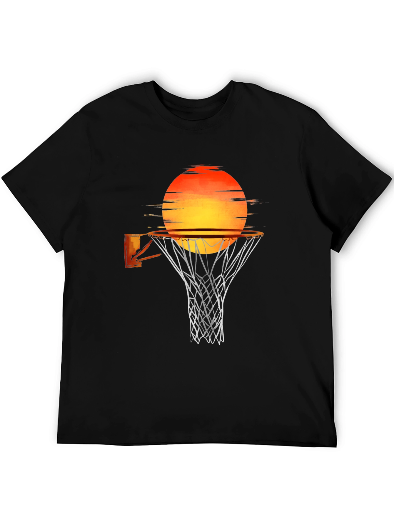 Sunset Basketball T-Shirt - Black