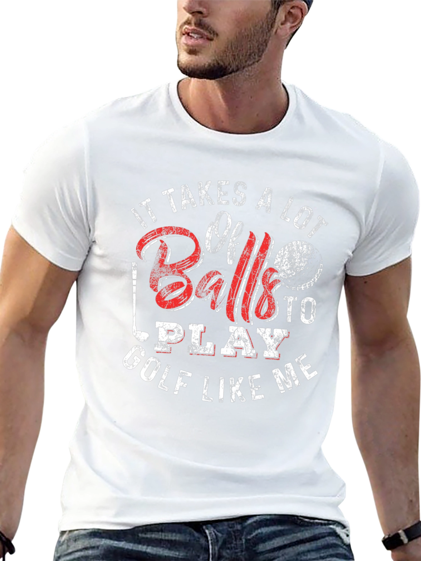 Golf Balls Funny Mens T-Shirt