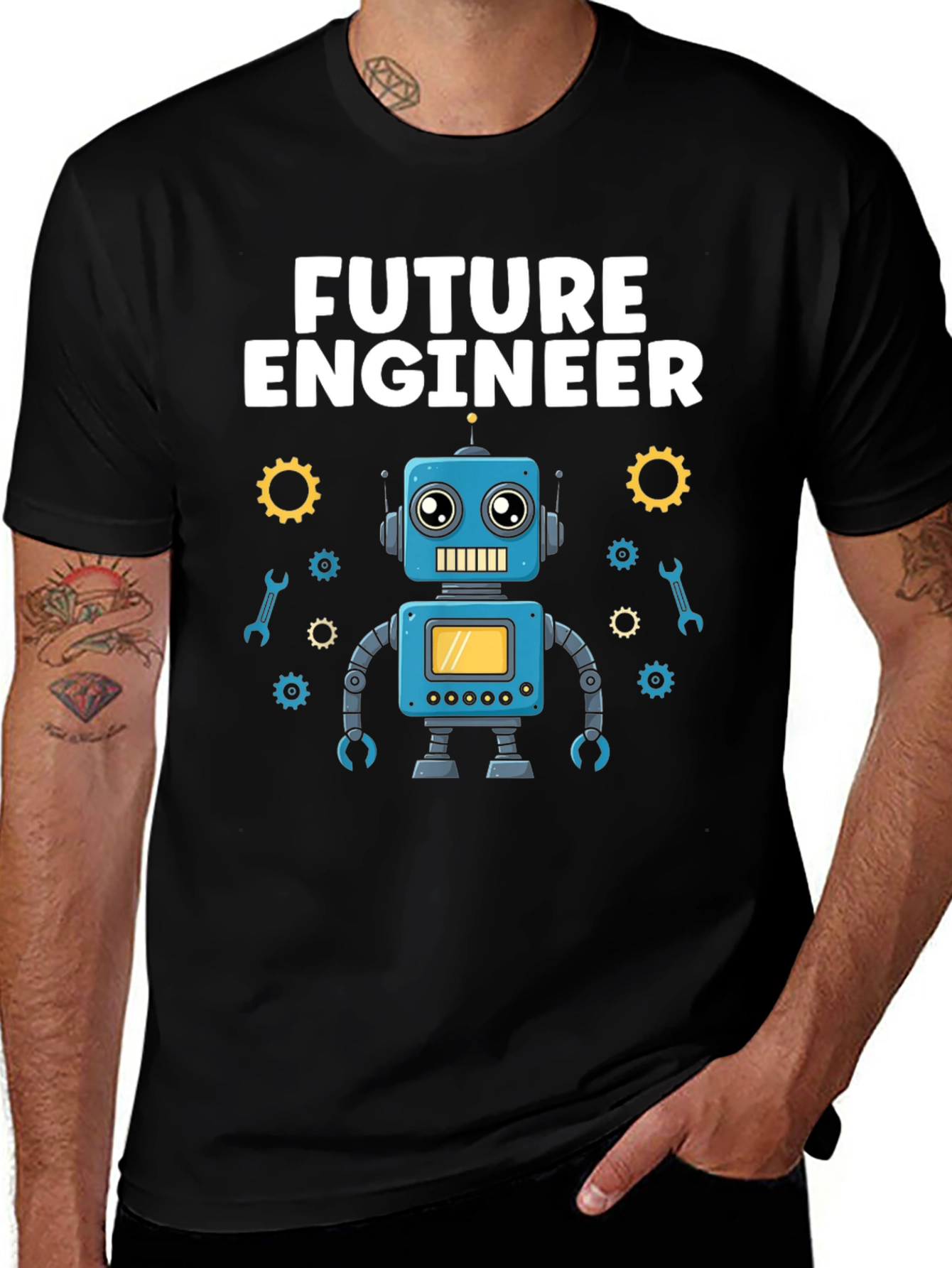 Future Engineer Robot T-Shirt - Gift for Kids