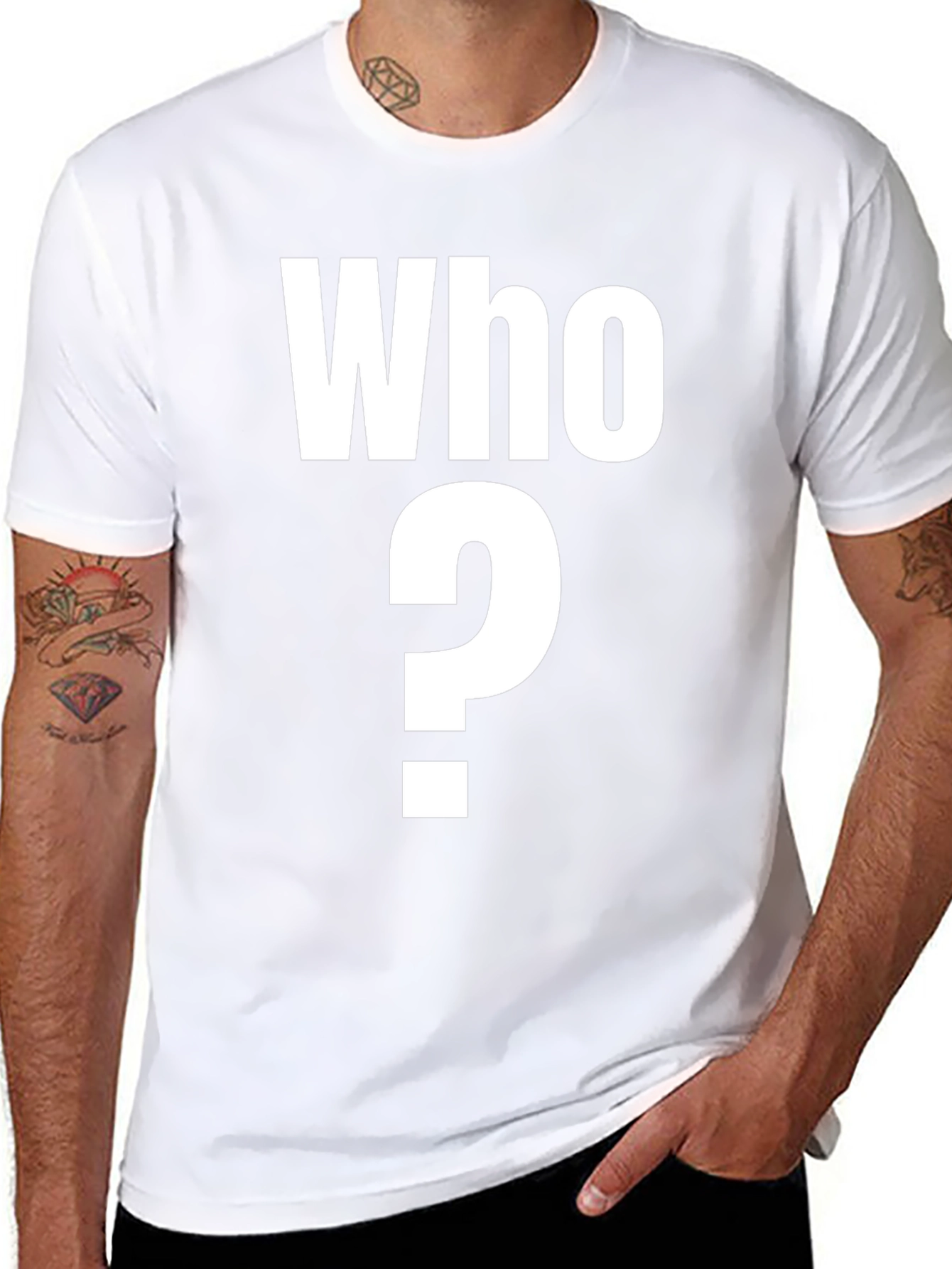 Who? Graphic T-Shirt - Bold Statement Tee