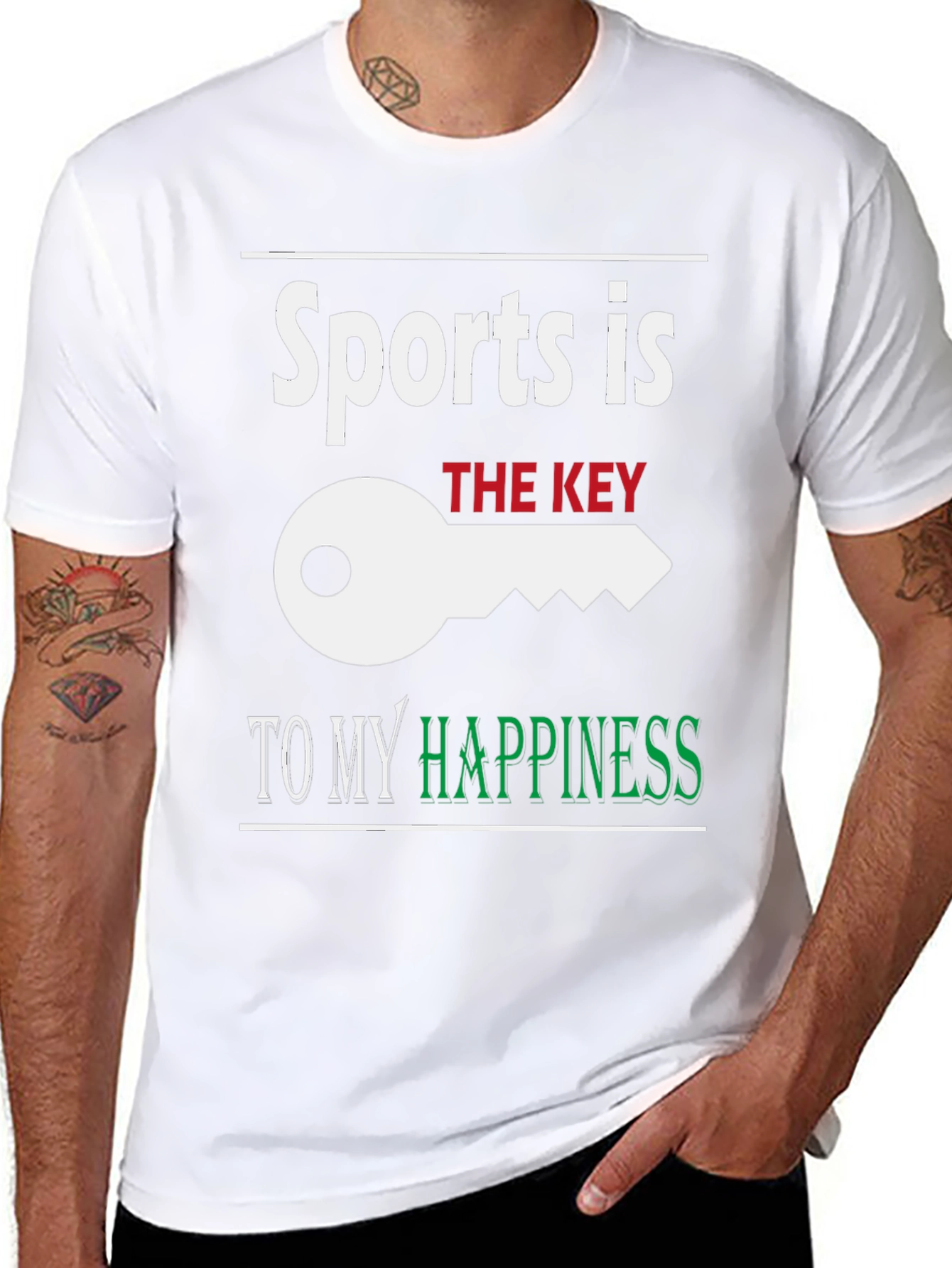 Sports is the Key to My Happiness T-Shirt